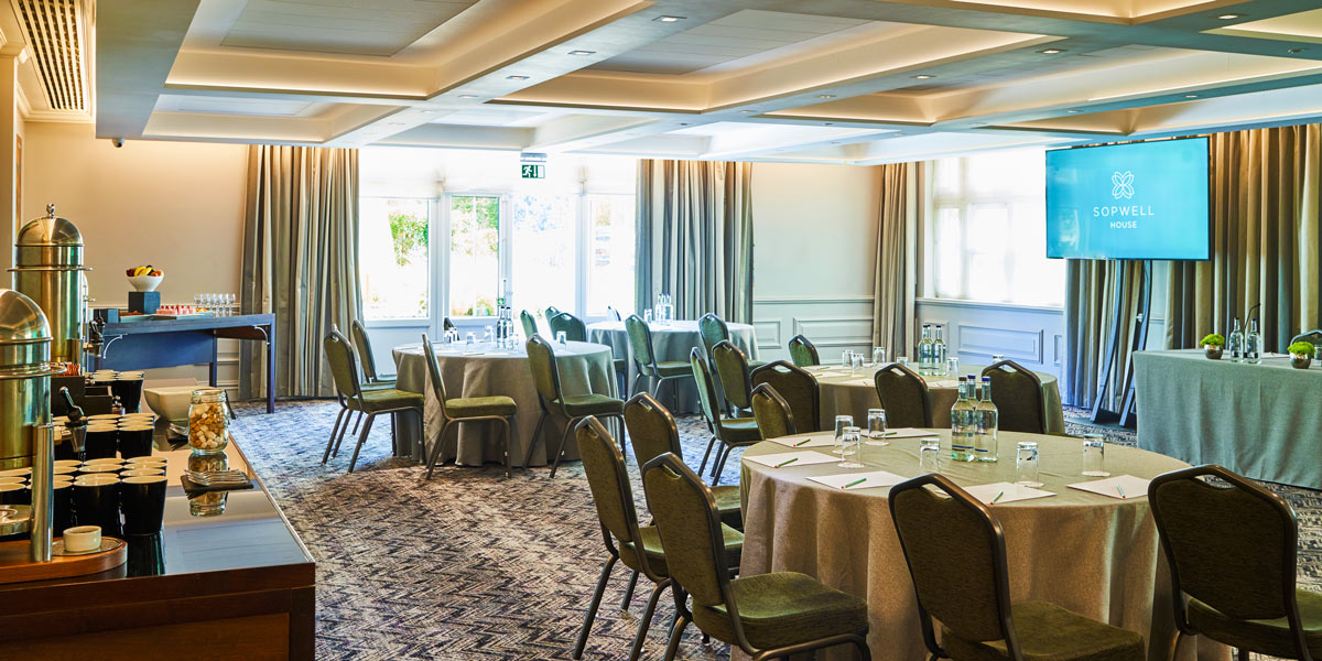 Victoria Louis suite at Sopwell House, ideal for workshops and small conferences.