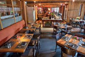 Private dining room at Mediterra Restaurant, ideal for intimate gatherings and corporate events.