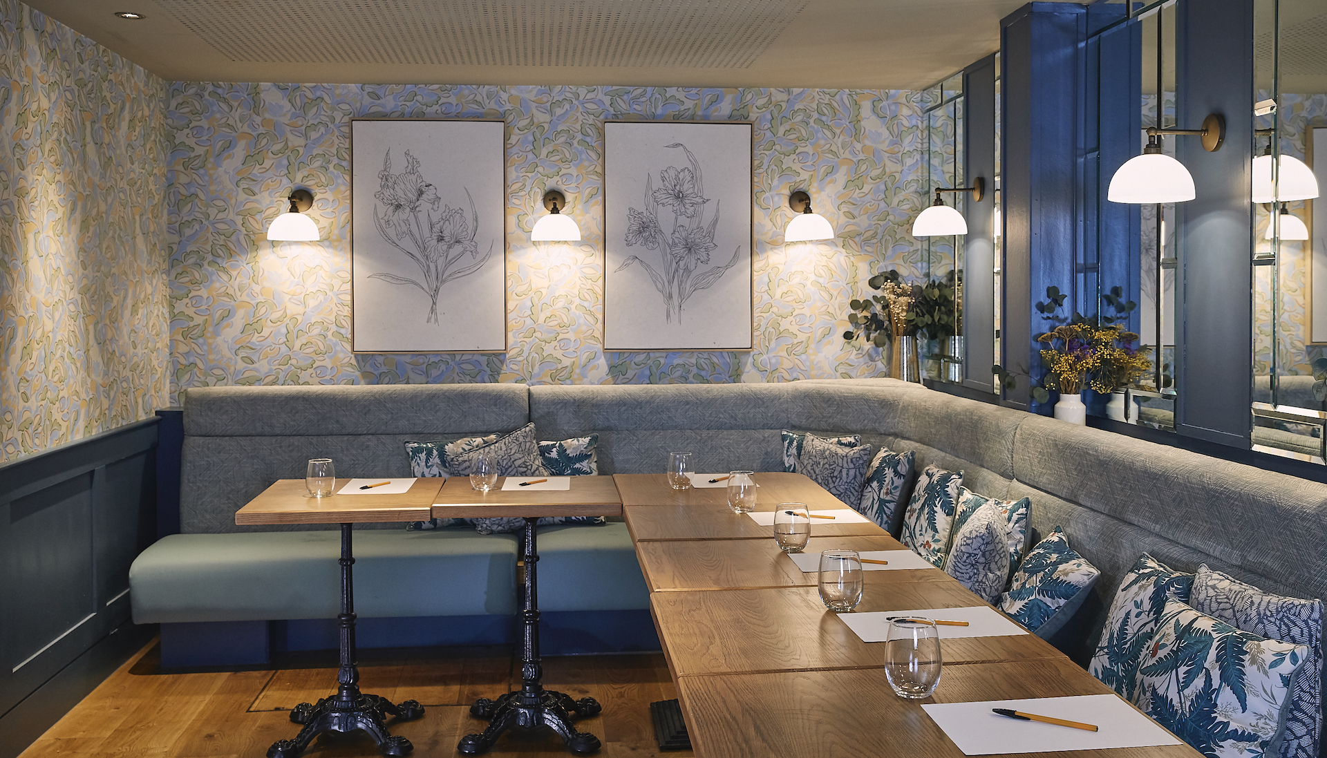 Private meeting room at Cote Brasserie, ideal for workshops and gatherings.