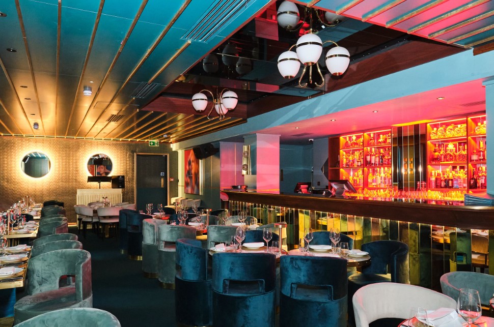 Modern event space in The Distillery London, perfect for upscale gatherings and receptions.