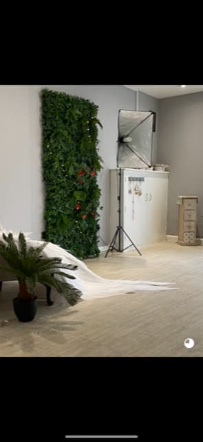 Stylish event space in EVE Studio with elegant draping for meetings and gatherings.