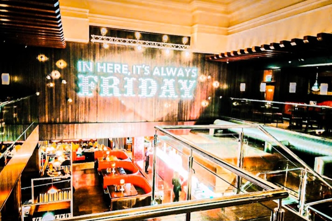 Vibrant Royal Exchange venue with modern decor for casual gatherings and corporate events.