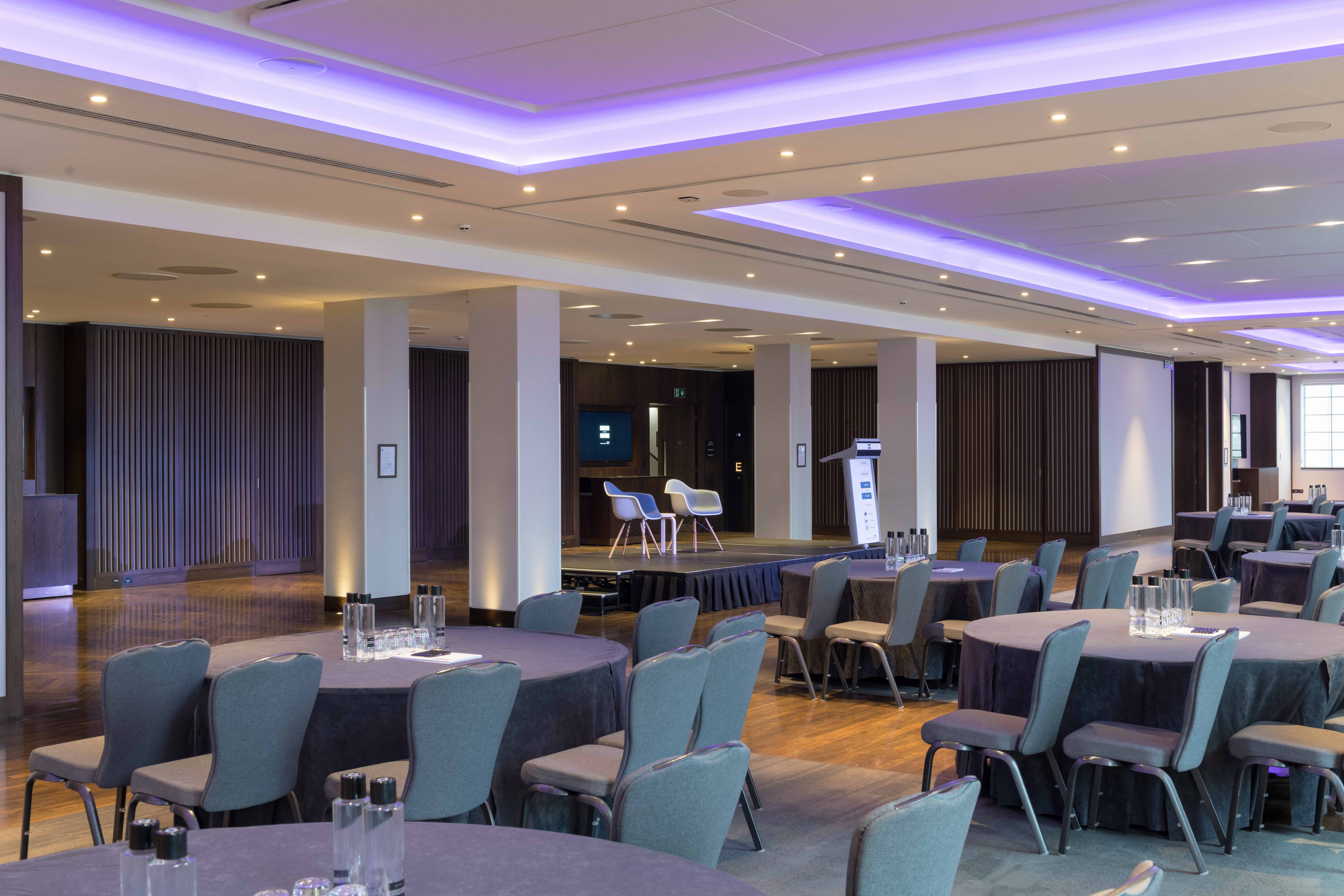 Corporate event ballroom, IET London Savoy Place, flexible space