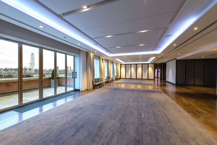 Riverside Room, cityscape, modern event space, conference