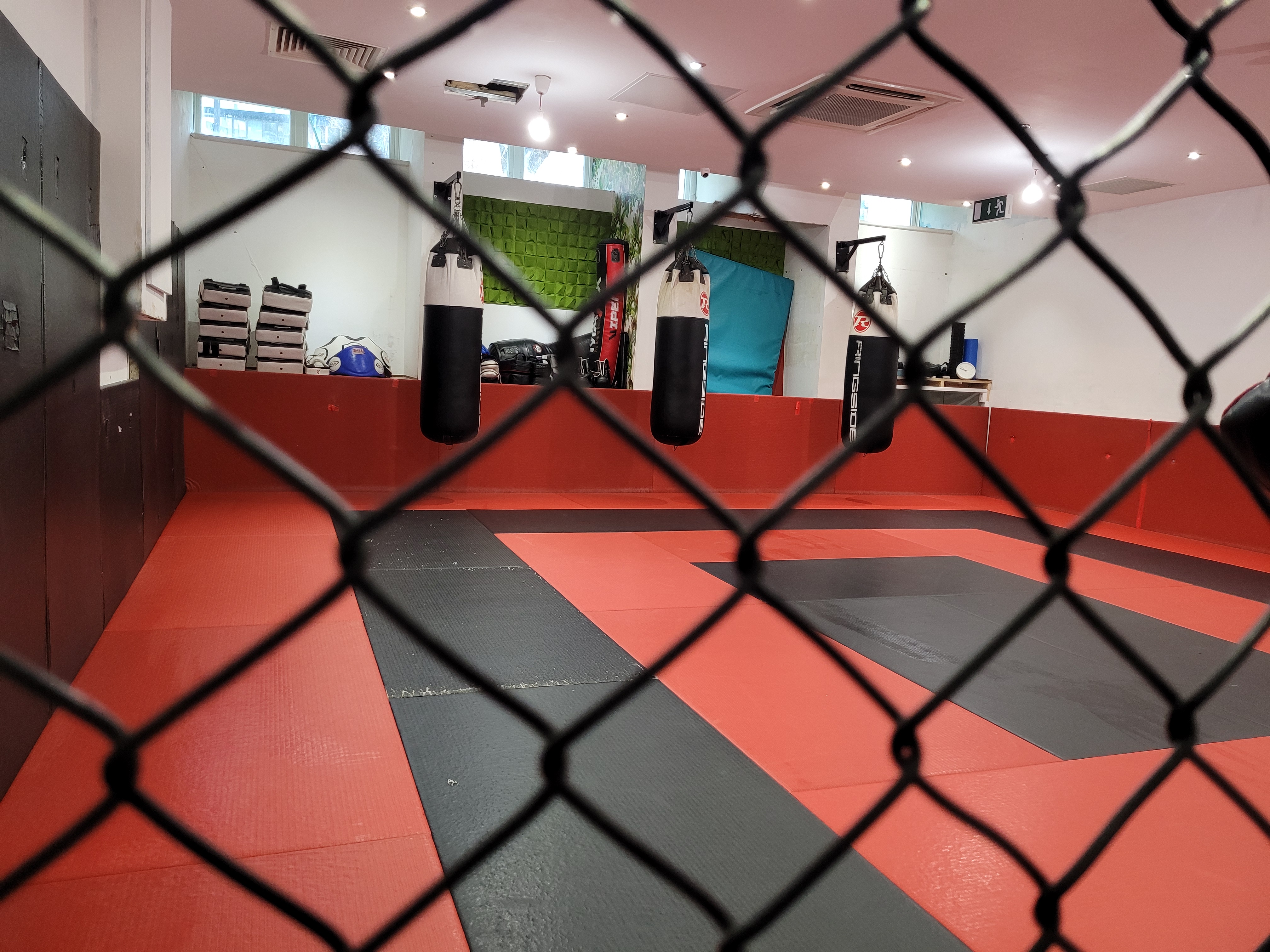 Martial Arts training studio with padded flooring for fitness events and workshops.