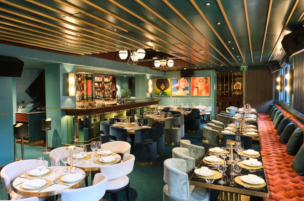 Stylish event space in The Distillery London, perfect for networking and private dinners.