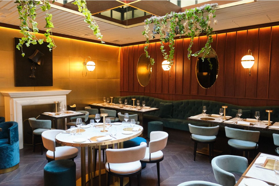 Stylish restaurant in The Distillery London, ideal for corporate events and gatherings.