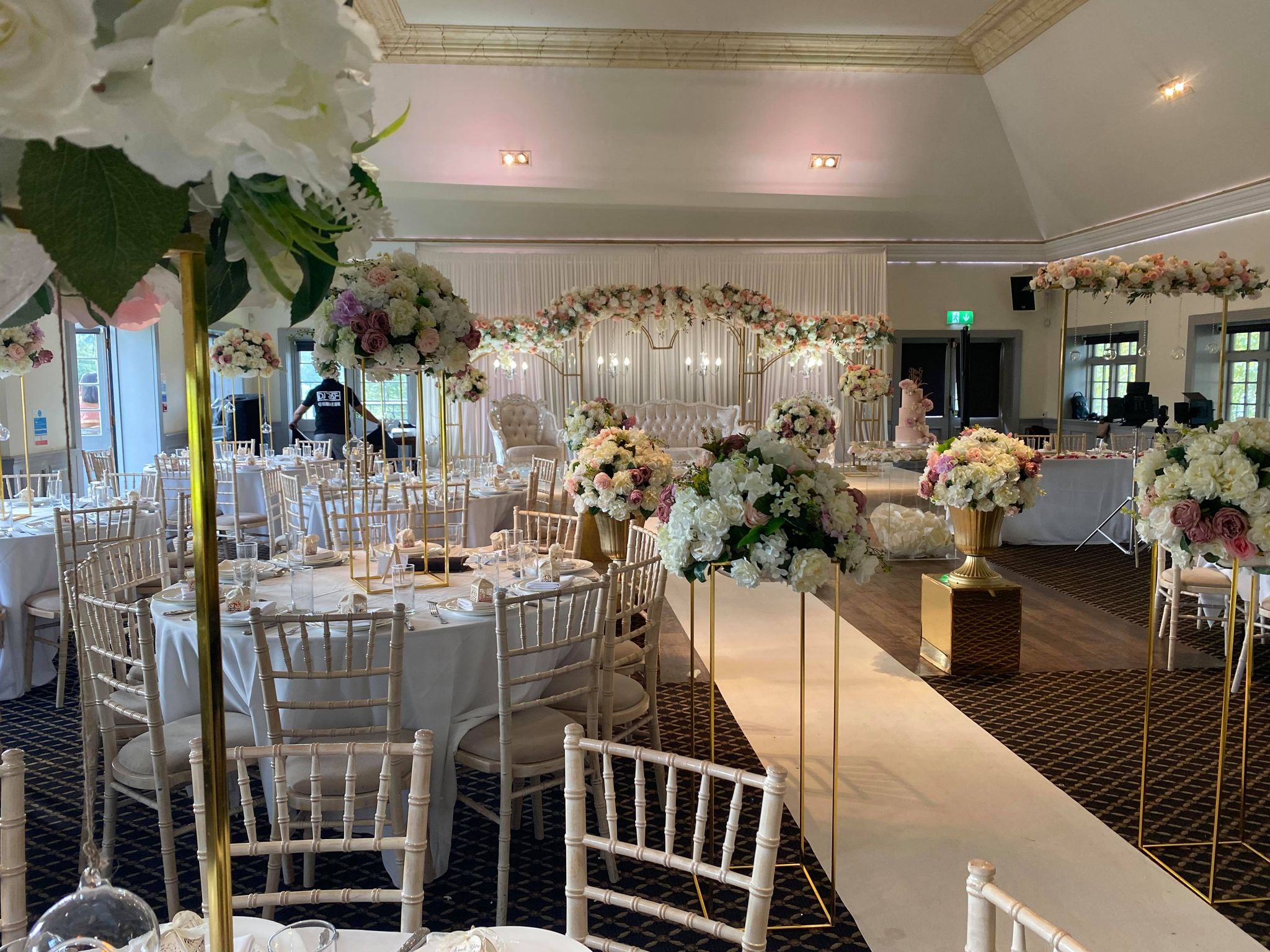 Elegant Taylor Suite at Woolston Manor, ideal for weddings and upscale events.