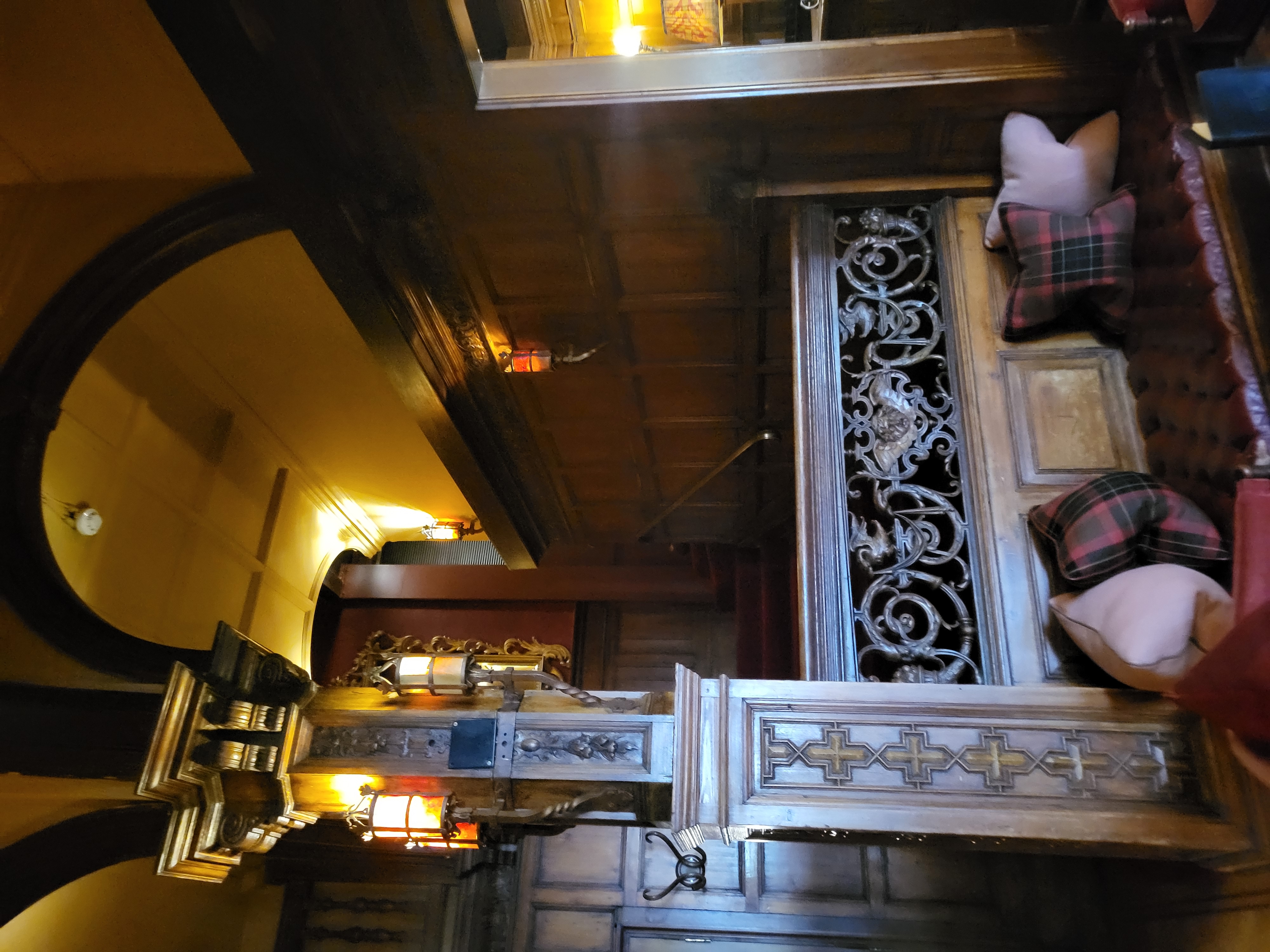 Elegant staircase at Bar 190, The Gore - perfect for upscale events and receptions.