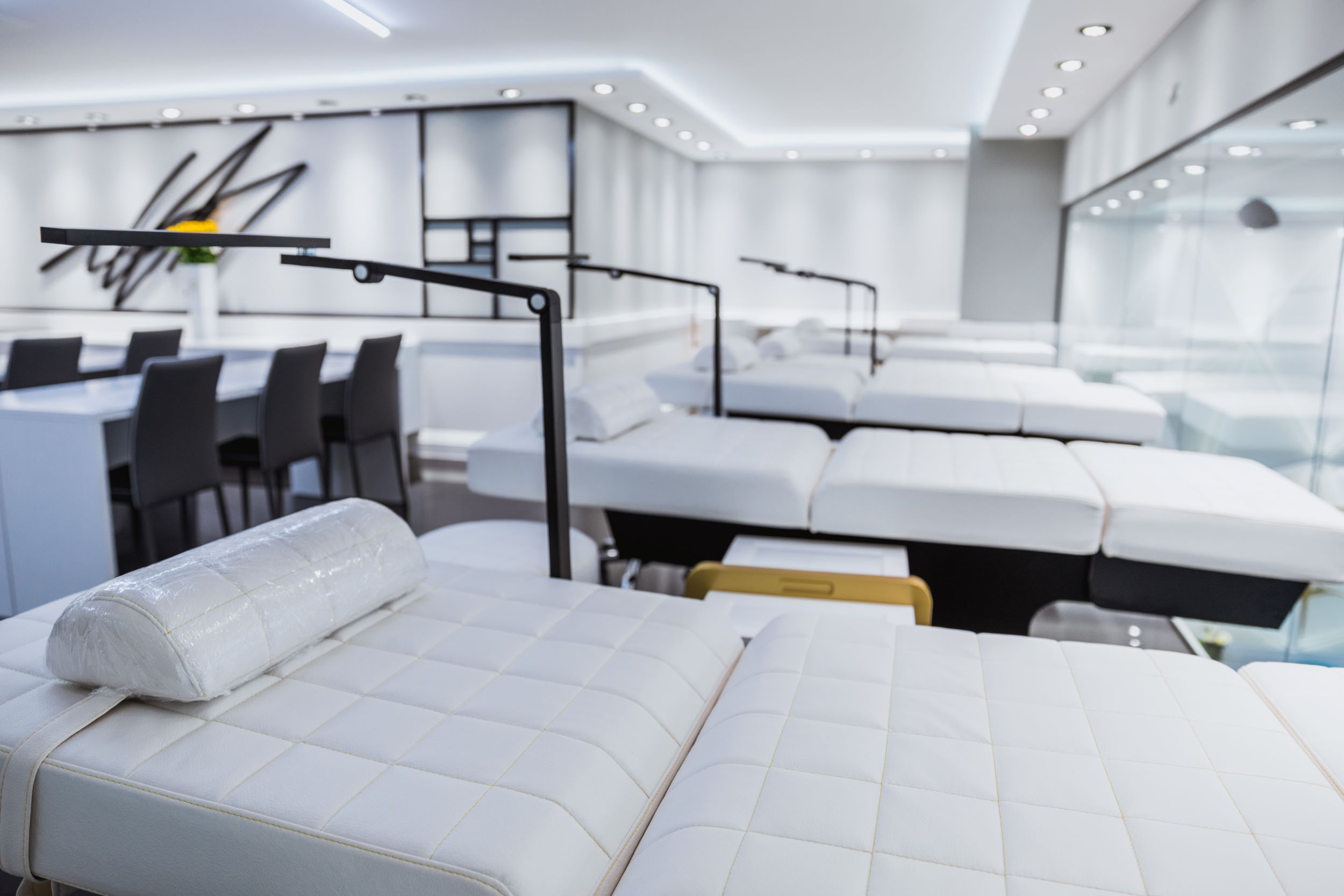 Modern event space at Phi Academy, ideal for wellness retreats and corporate relaxation.