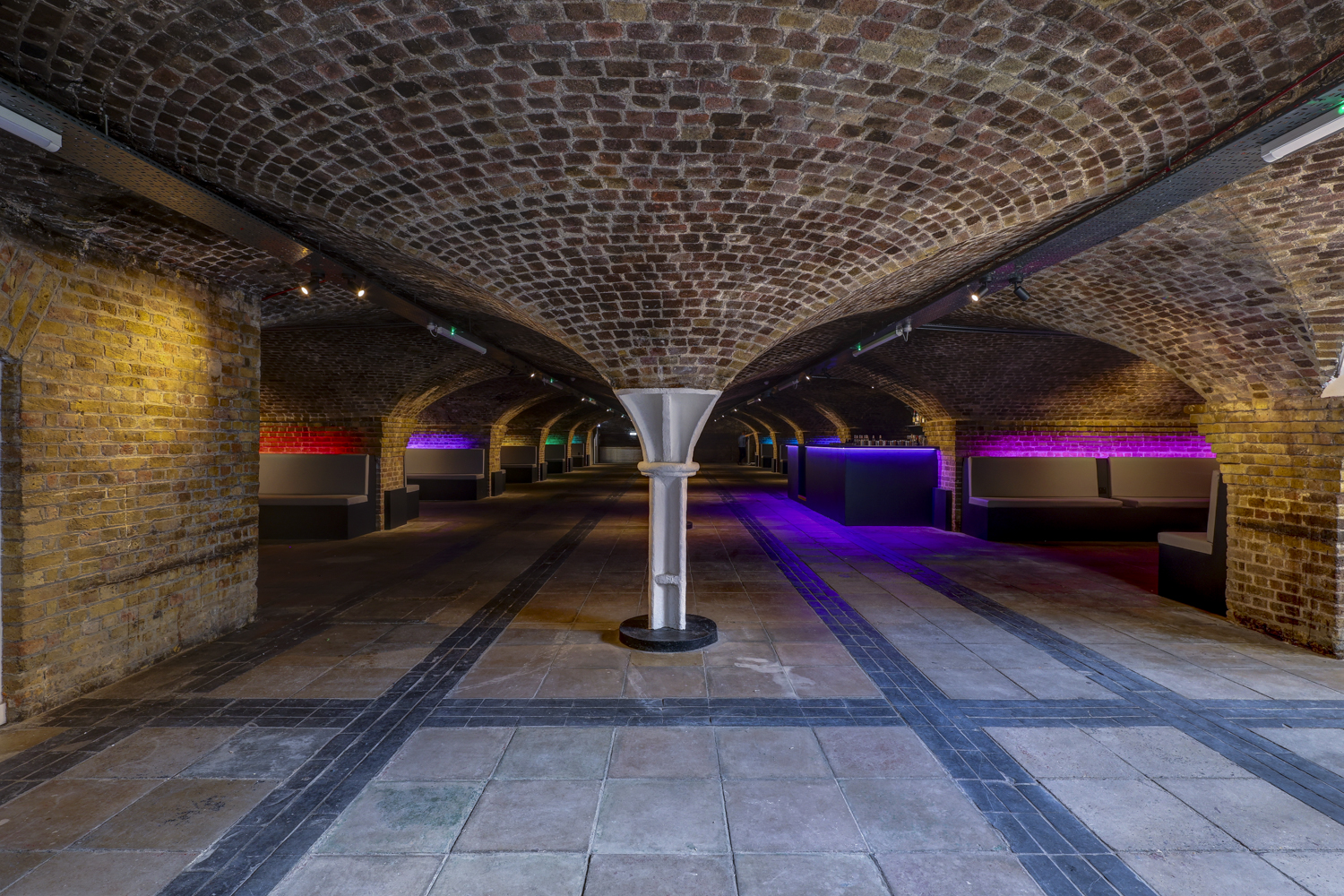 Whole Venue in Dockside Vaults with arched brick ceiling, perfect for events and receptions.