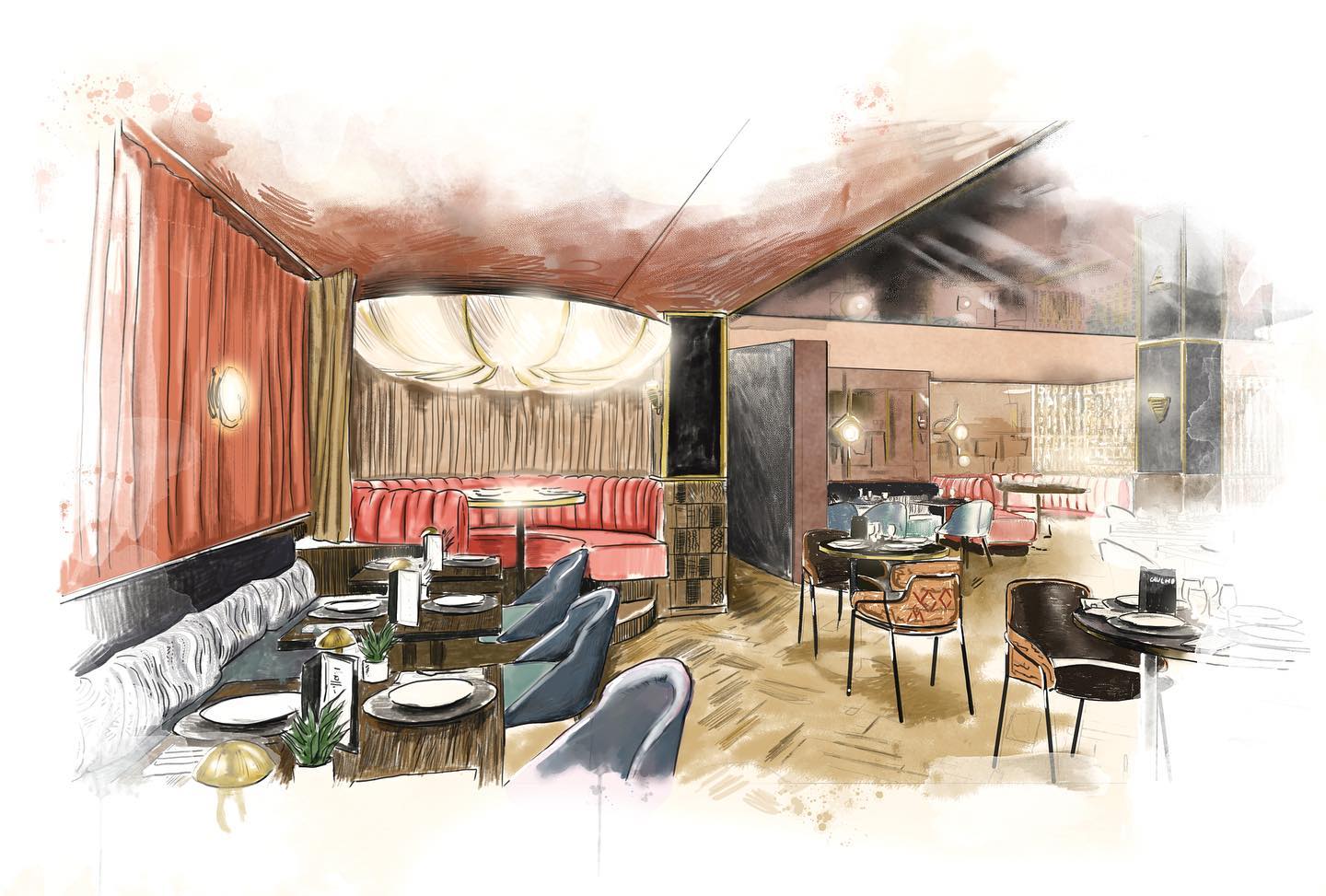 Main Restaurant and Terrace in Canary Wharf, elegant event space for networking and celebrations.