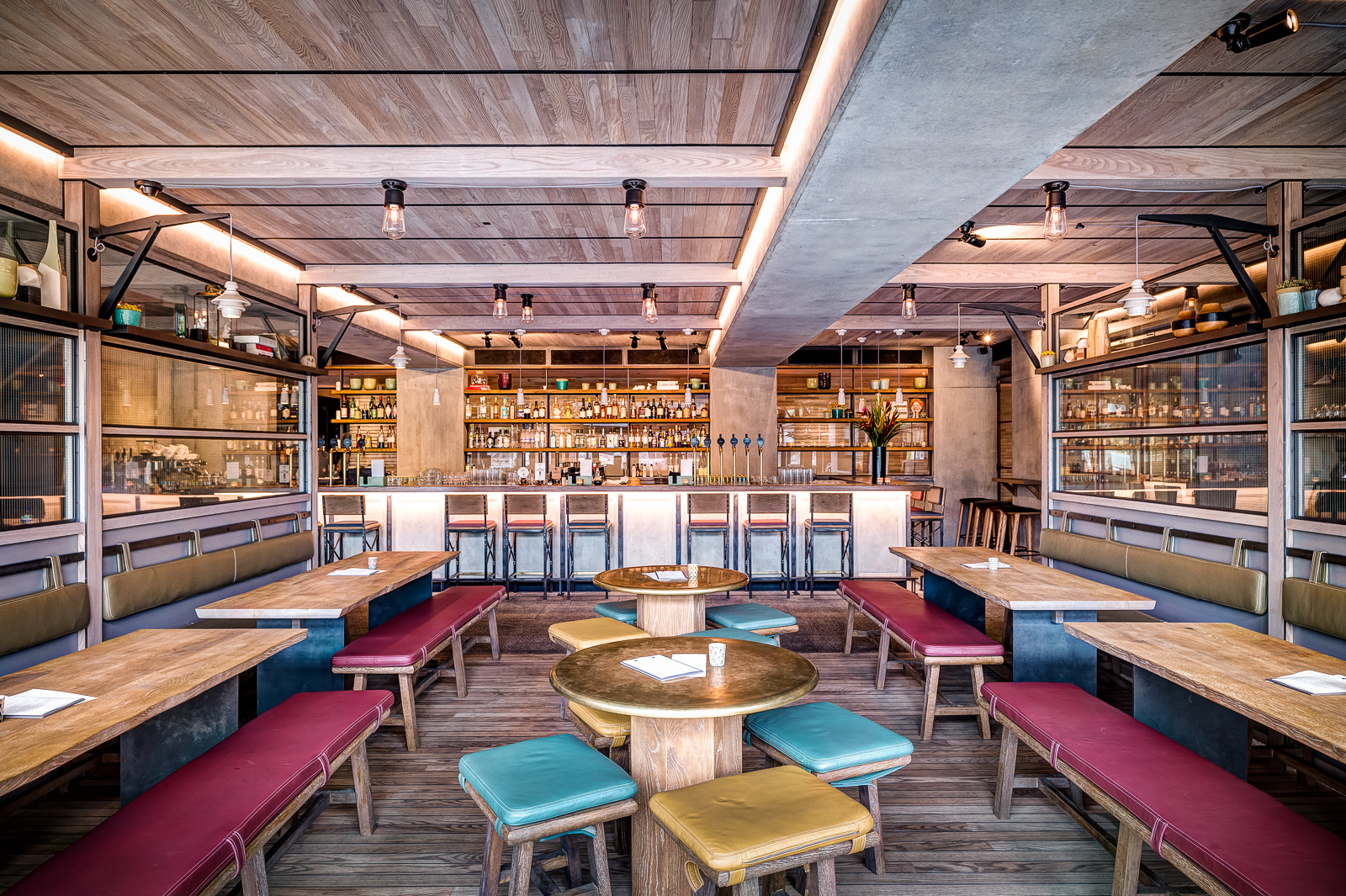 Canalside Bar & Terrace at The Lighterman, modern venue for events and gatherings.