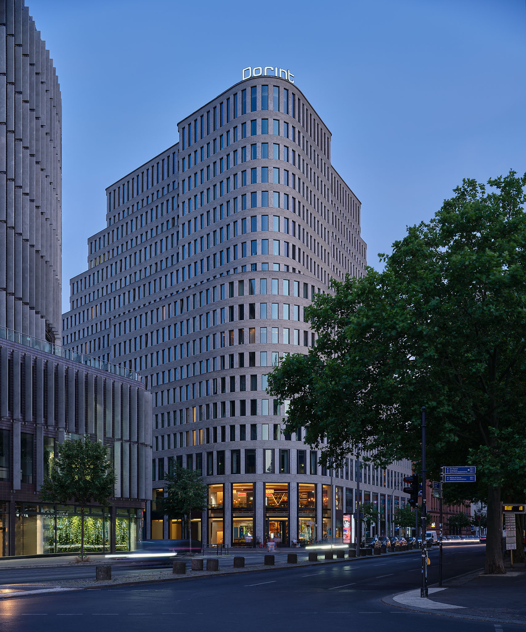 Dorint Kurfürstendamm Berlin Hotel, modern venue with large windows for corporate events.
