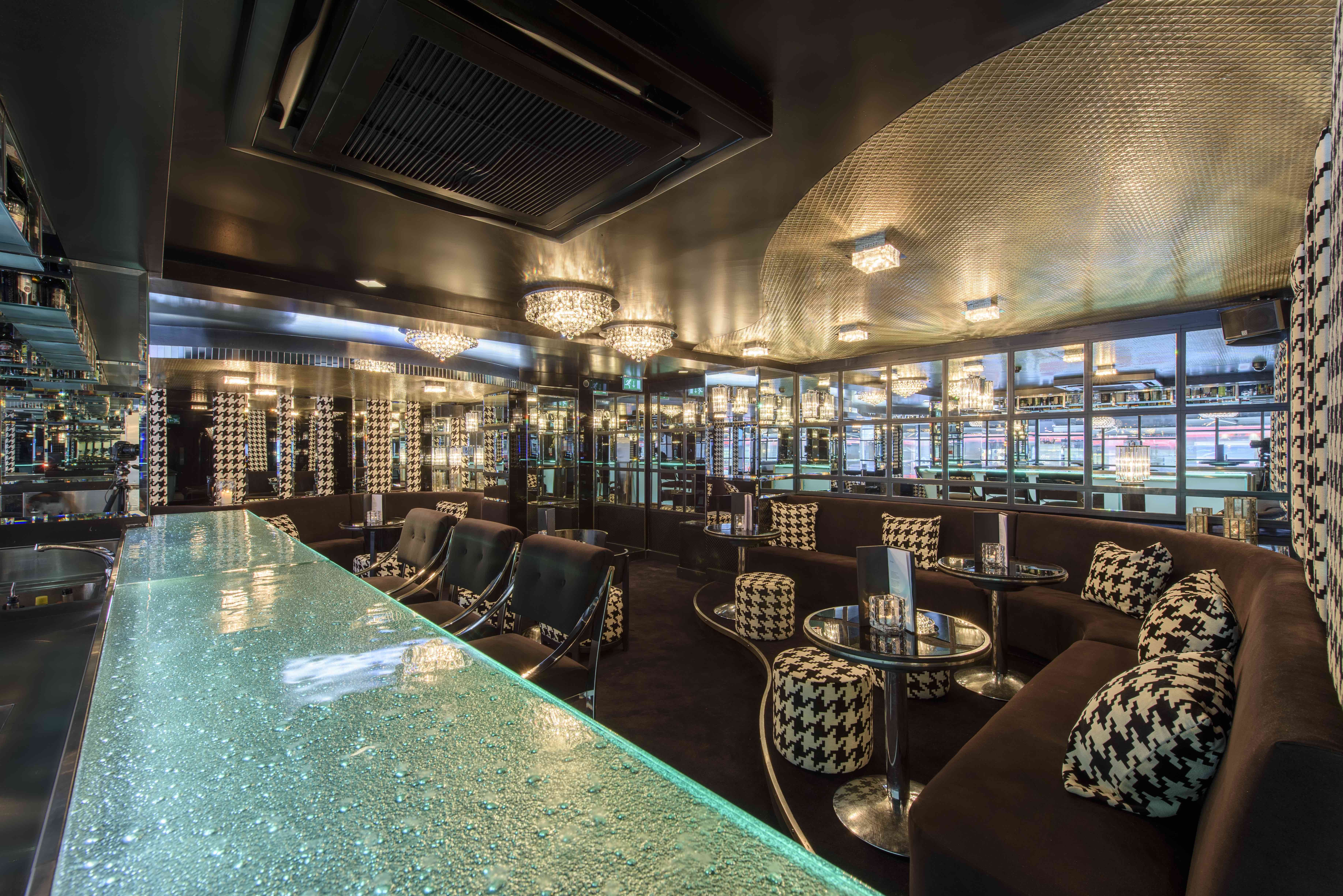 Sleek lounge at Gaucho Sloane Avenue, ideal for networking events and intimate gatherings.