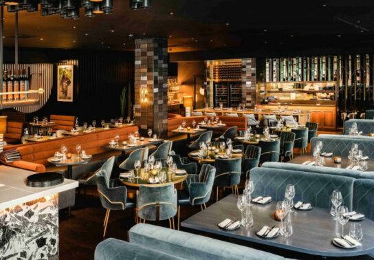 Stylish bar area in Glasgow's Gaucho, perfect for upscale events and private meetings.