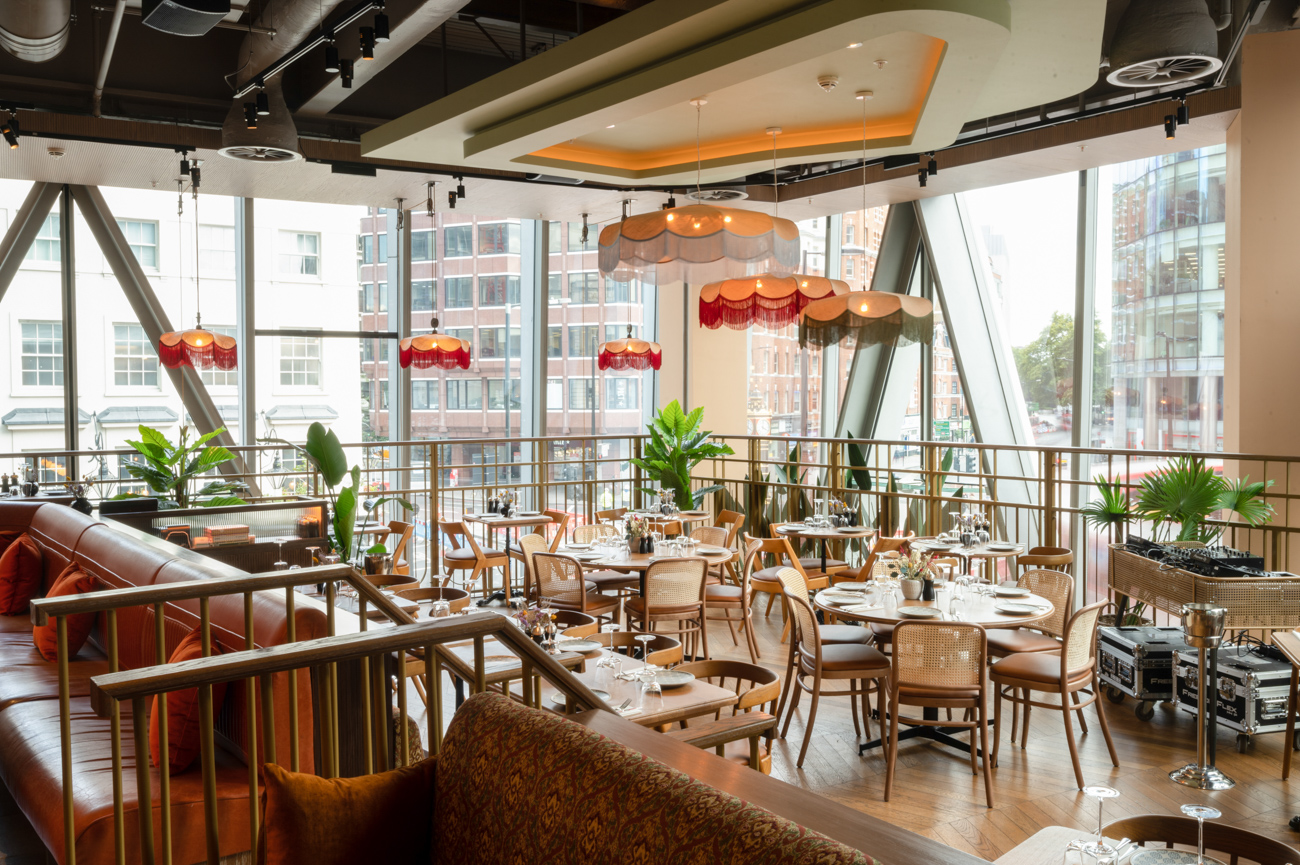 Stylish event space in The Palm House with elegant decor for corporate functions.