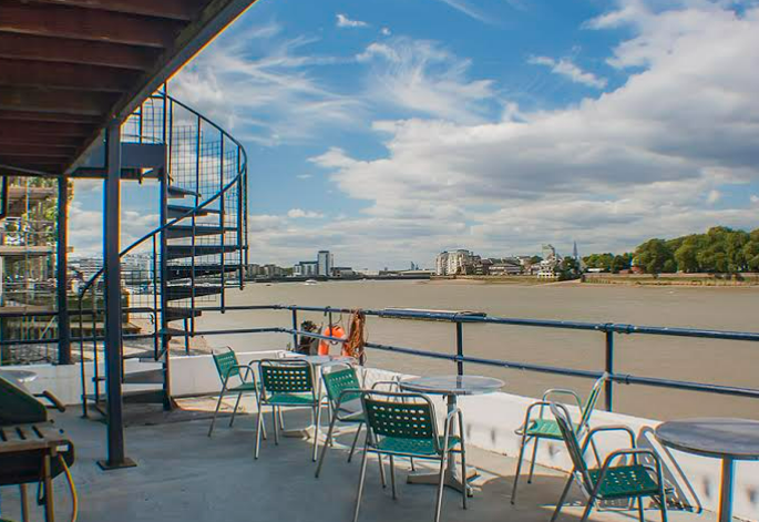 Trafalgar Rowing Centre with spiral staircase, ideal for networking events and gatherings.