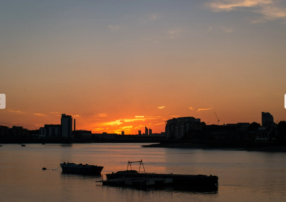 Trafalgar Rowing Centre at sunset, ideal for outdoor events and receptions.