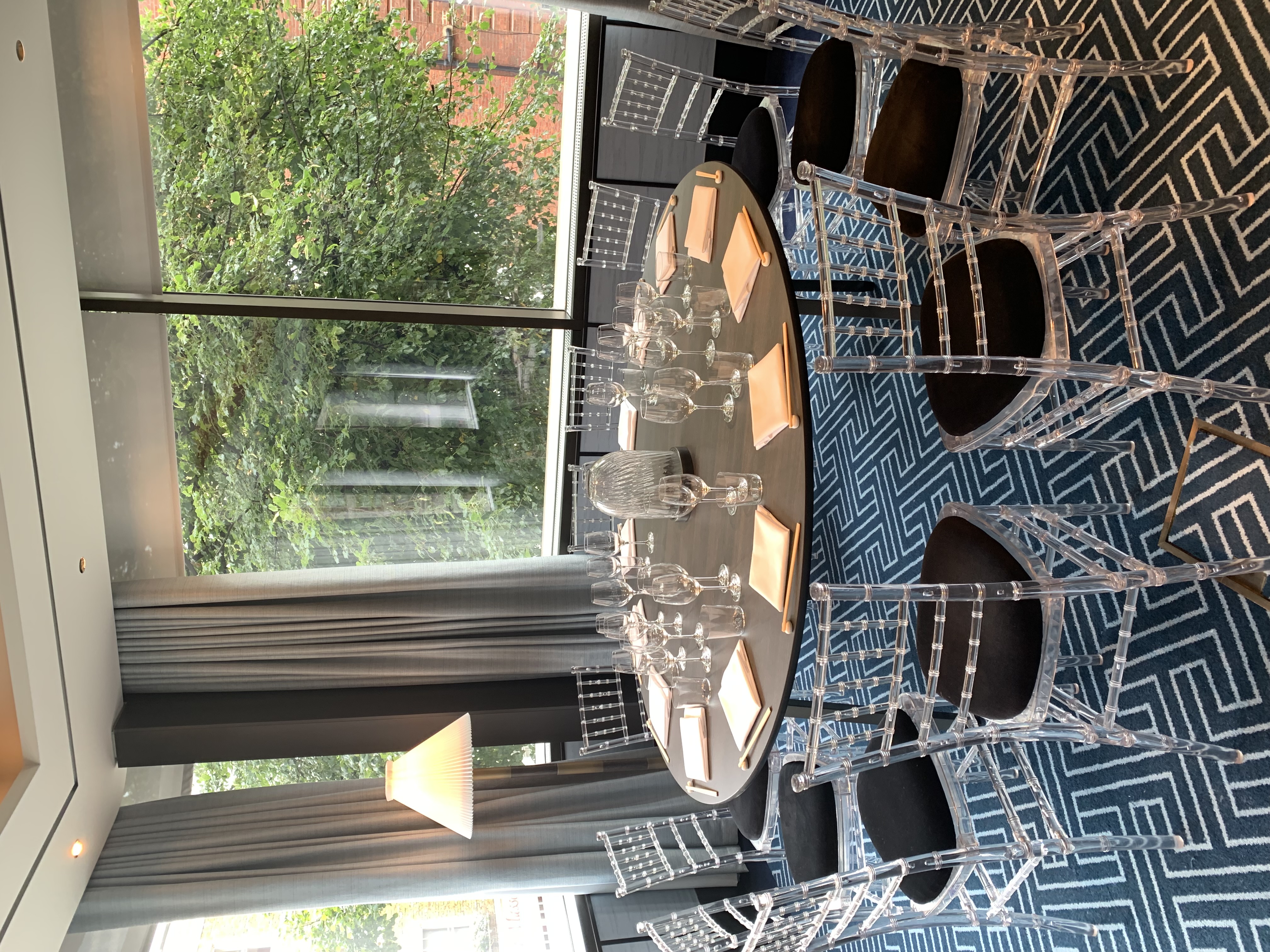 Sayuri Room at Nobu Hotel: elegant meeting space with round table for intimate events.