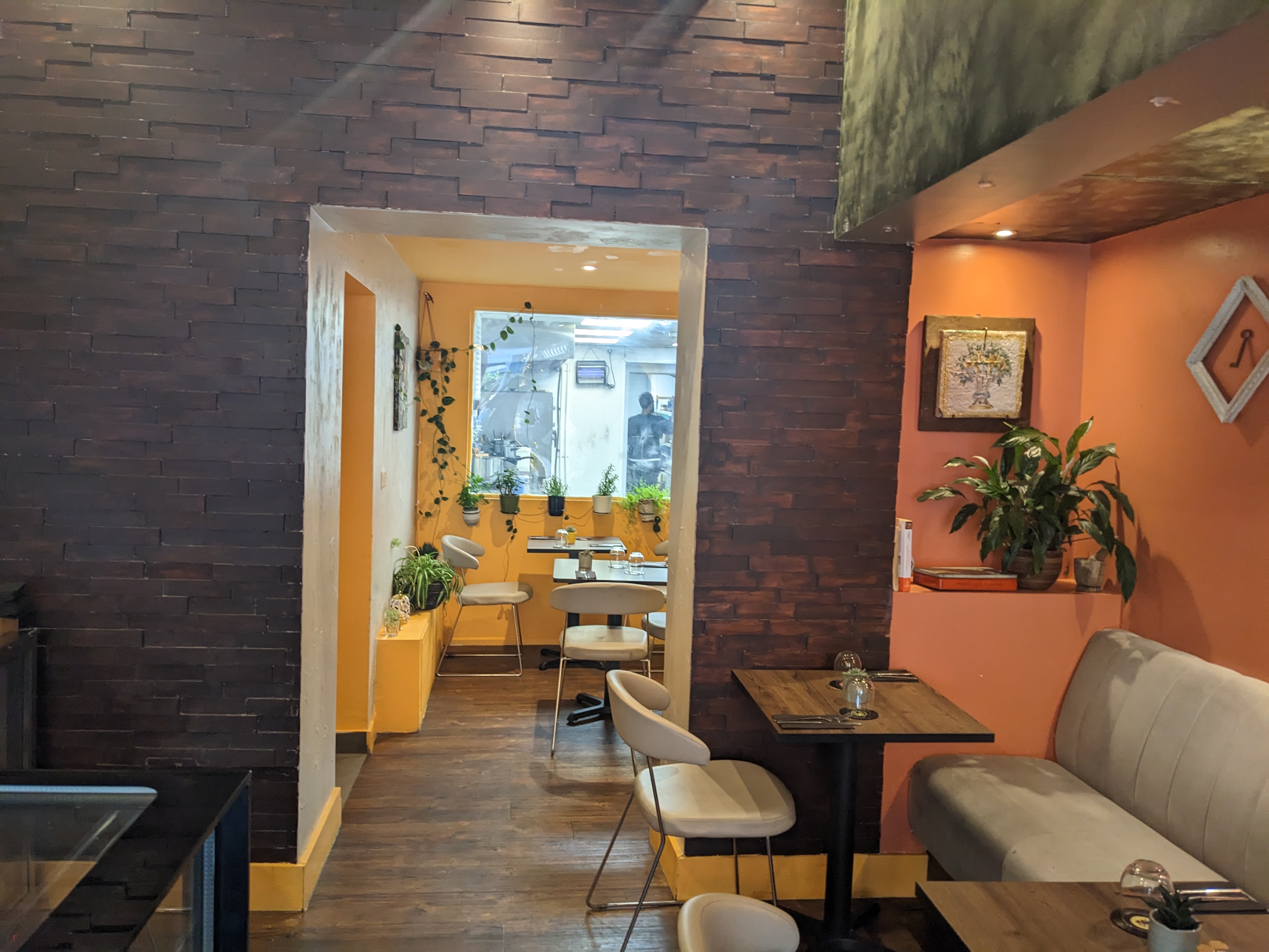 Cozy event space at Tale ka Sicilian Bistro, perfect for workshops and networking.