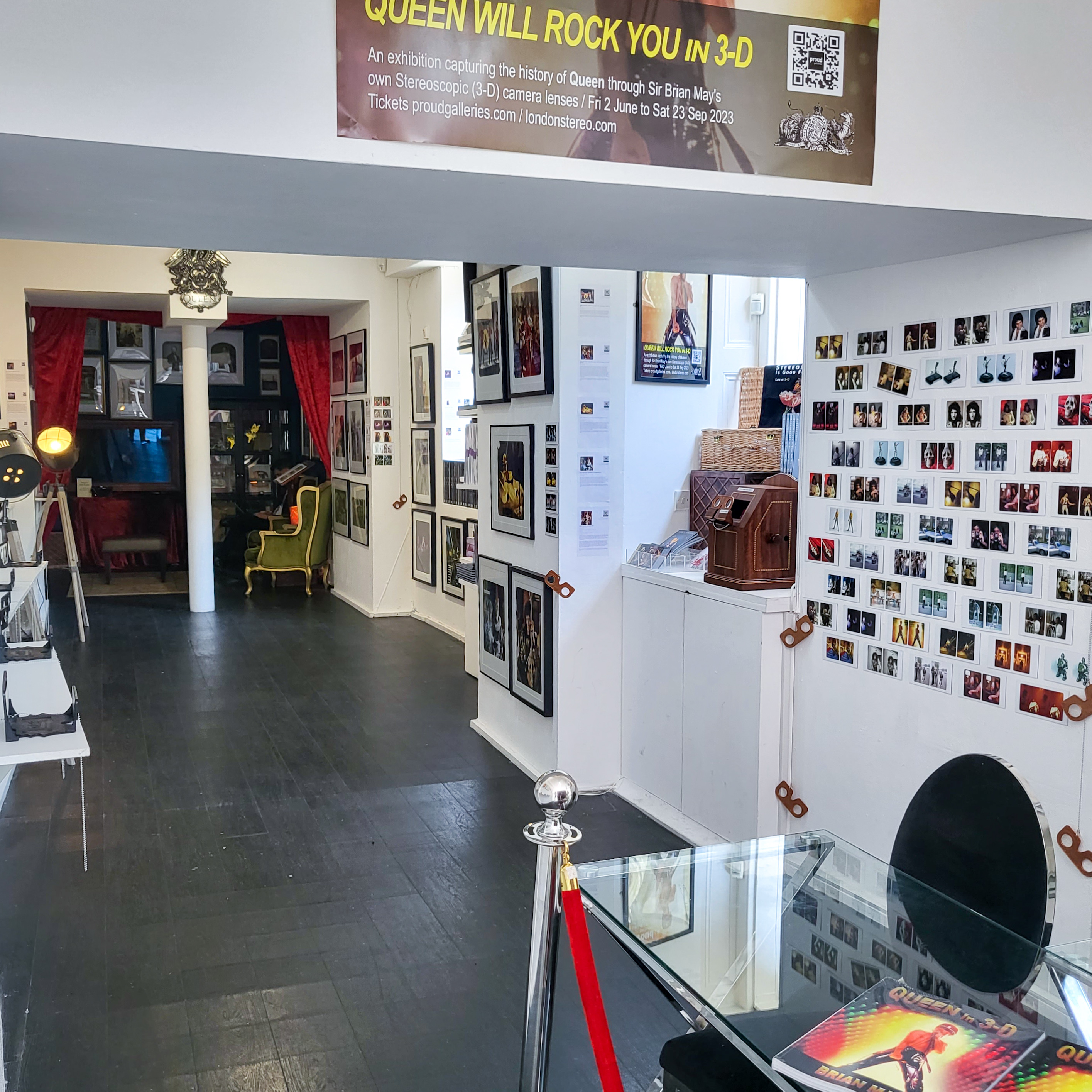 Proud Galleries event space with vintage decor, ideal for networking and gatherings.