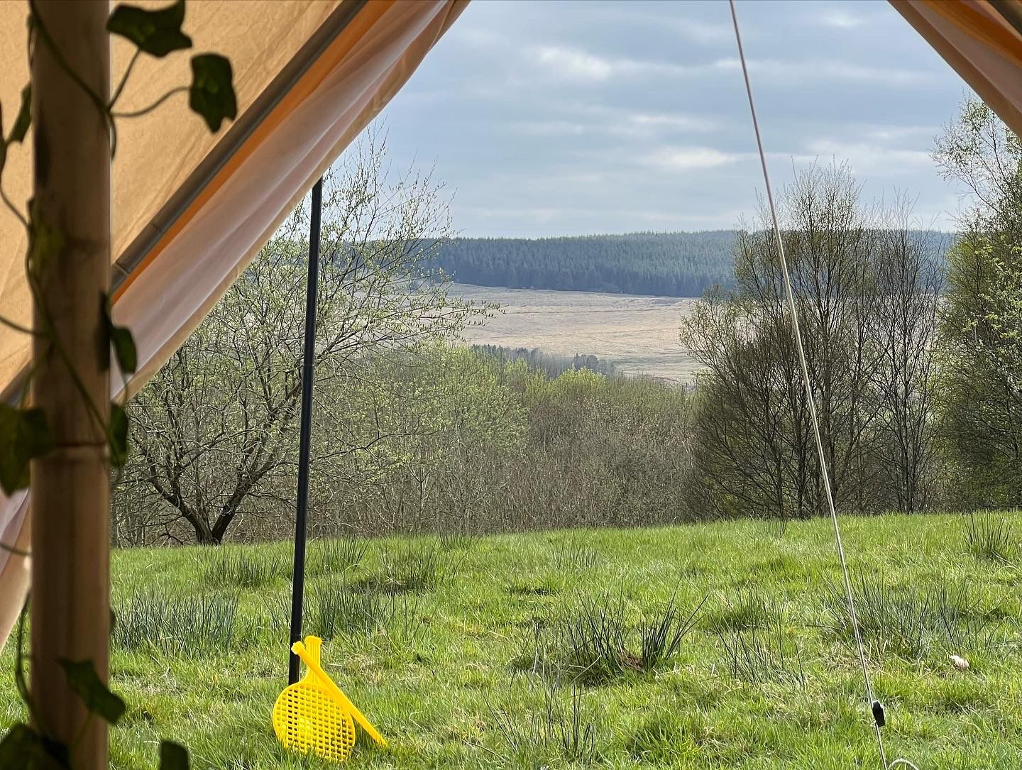 Kilder Country Sport tent in serene Donkleywood Farm, ideal for retreats and team-building.