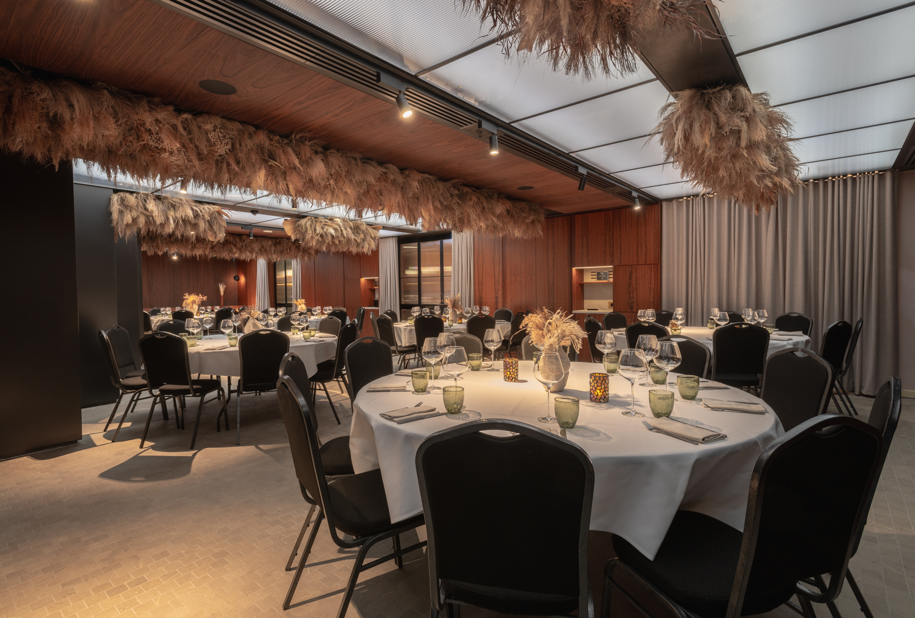 Elegant event space at Dunstan Den, Canopy by Hilton, perfect for corporate dinners.