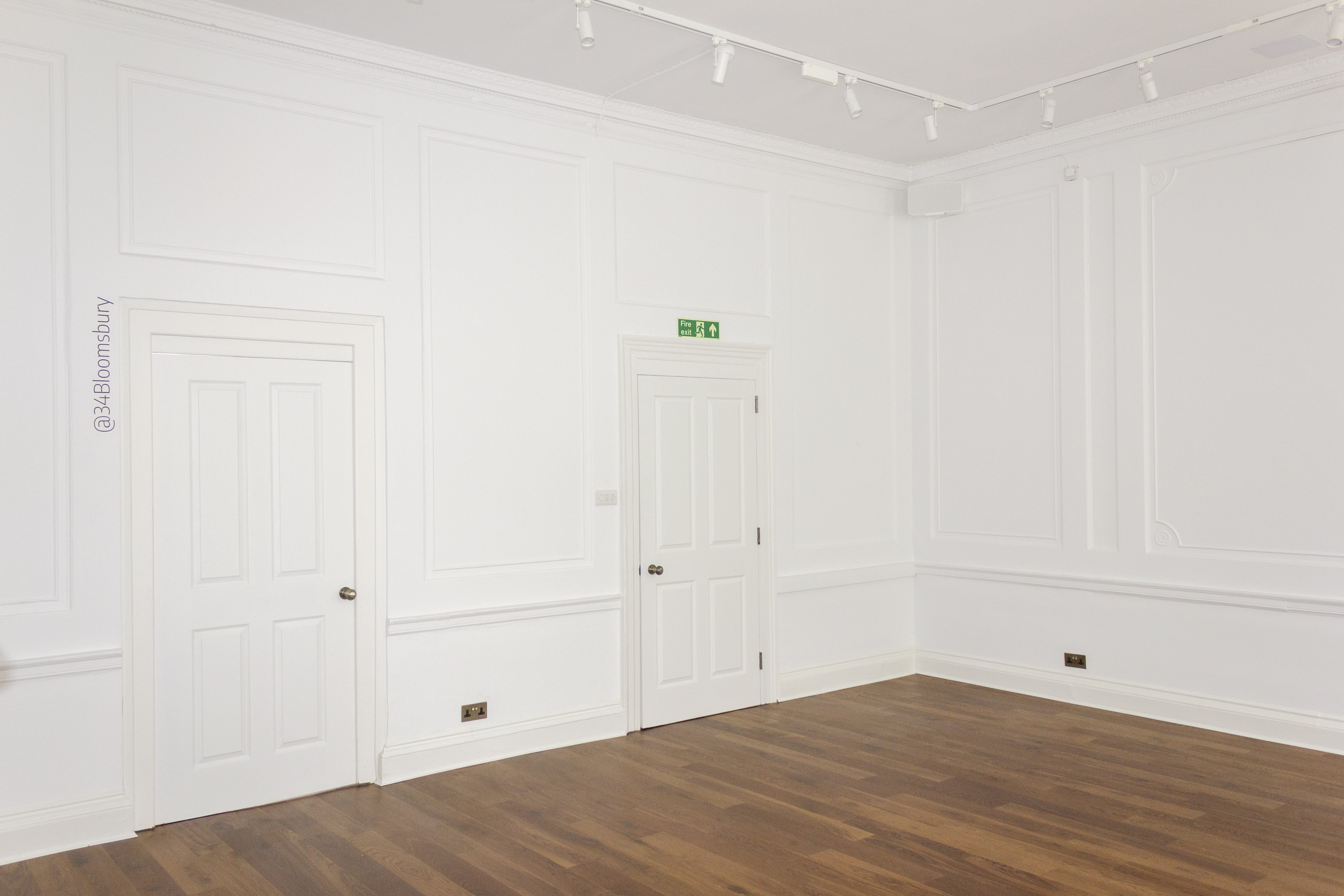 Morrell Room at 34 Bloomsbury: versatile event space with neutral decor and ample lighting.