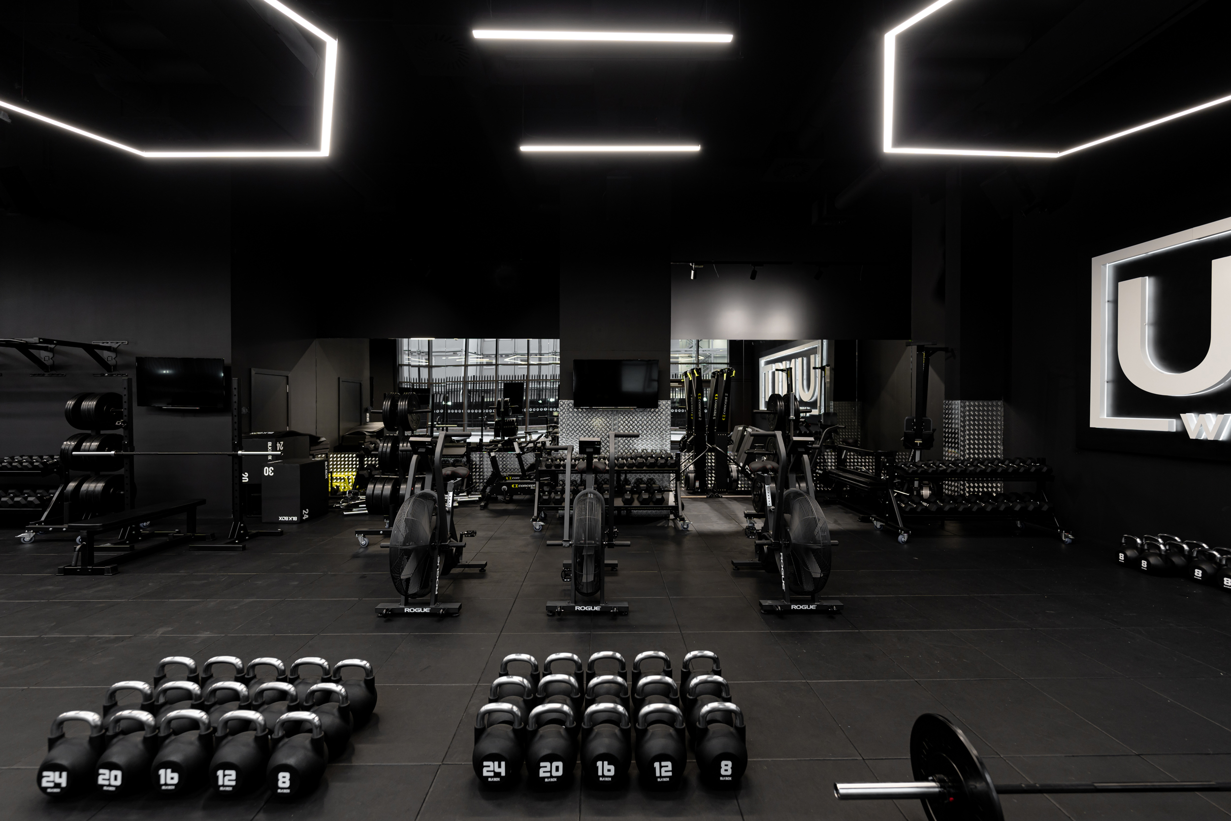Modern fitness studio in South West London for wellness retreats and team-building events.