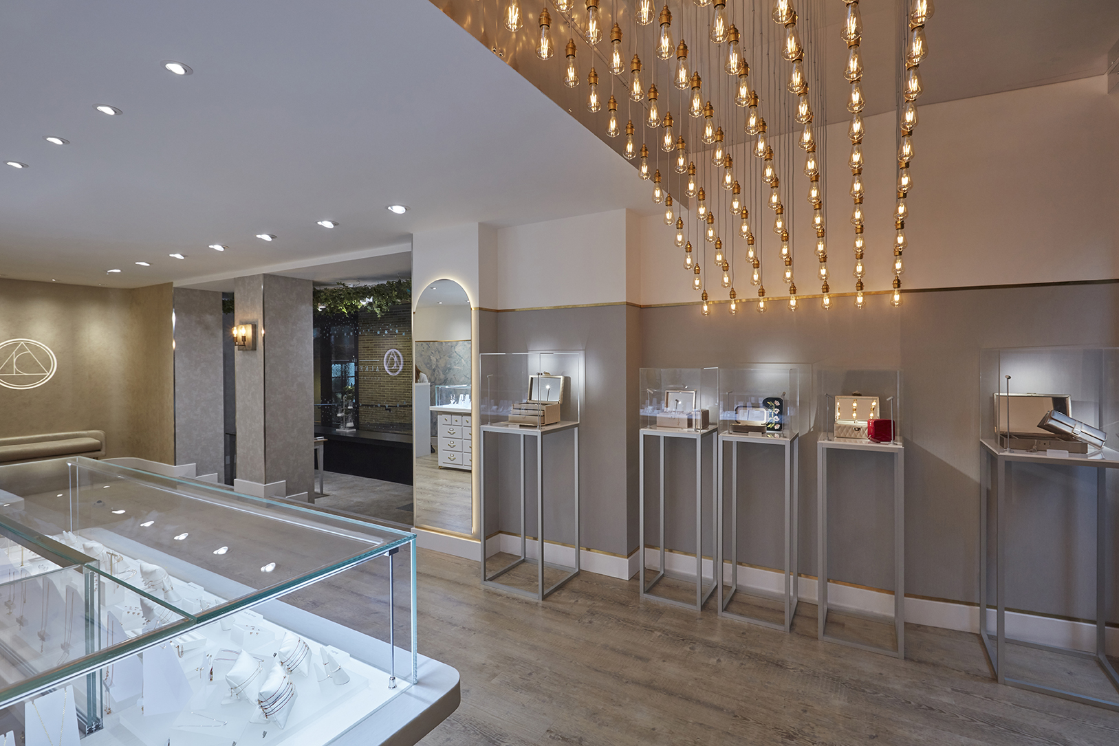 Sophisticated retail space at The Alkemistry, ideal for luxury events and product launches.