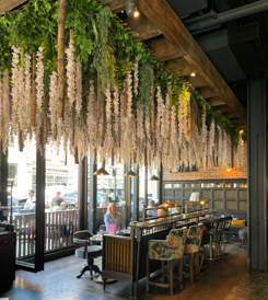 Elegant venue with floral decor, perfect for events and gatherings in London.