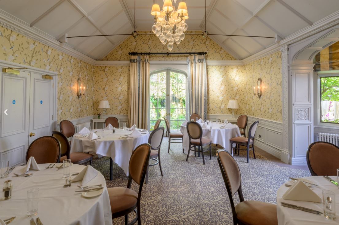 Elegant dining space at Four Seasons Warren House Hotel for upscale events and gatherings.