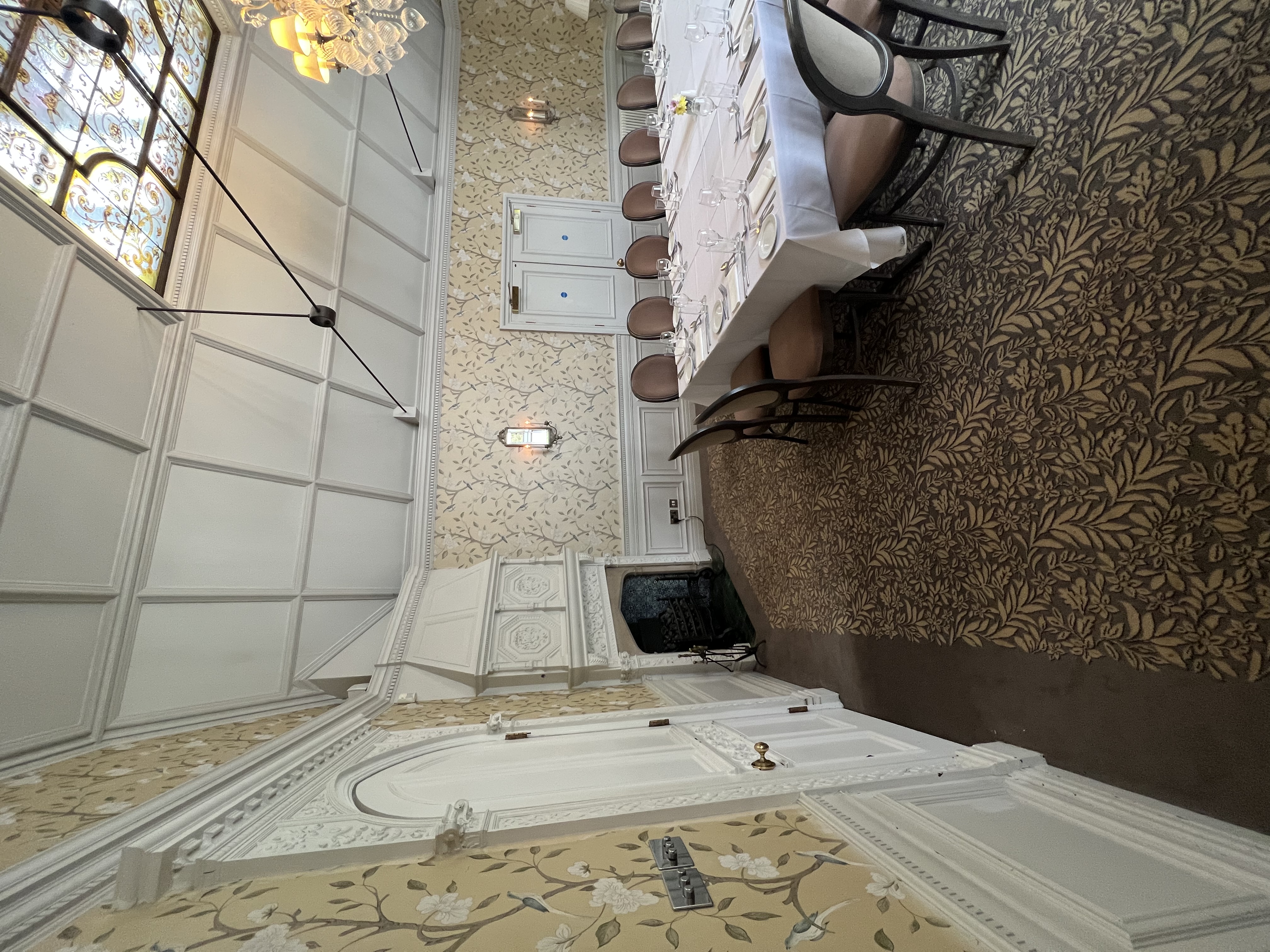 Elegant meeting room at Four Seasons Warren House Hotel, perfect for executive gatherings.