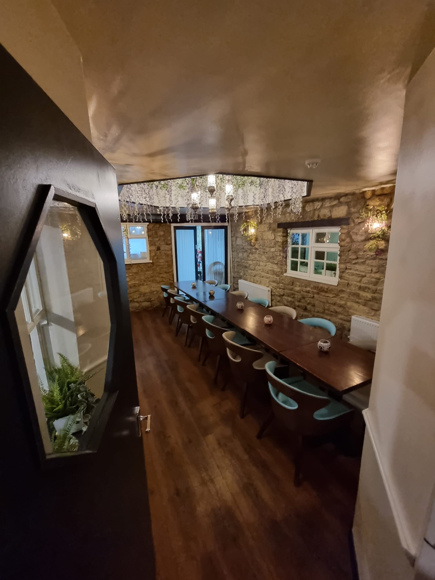 Stylish meeting room at Casbah Restaurant, ideal for workshops and corporate events.