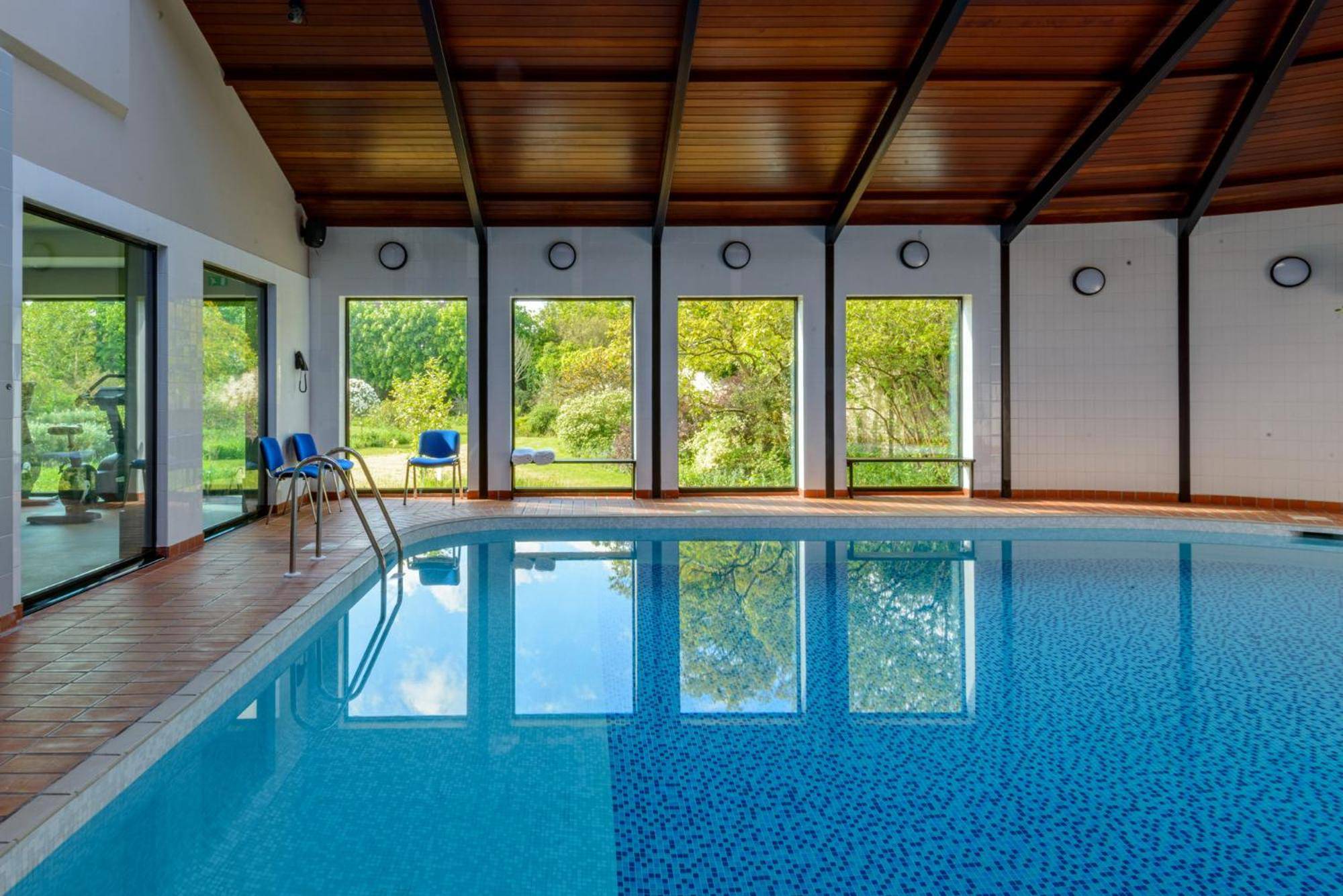 Indoor pool at Warren House Hotel, perfect for wellness retreats and corporate events.