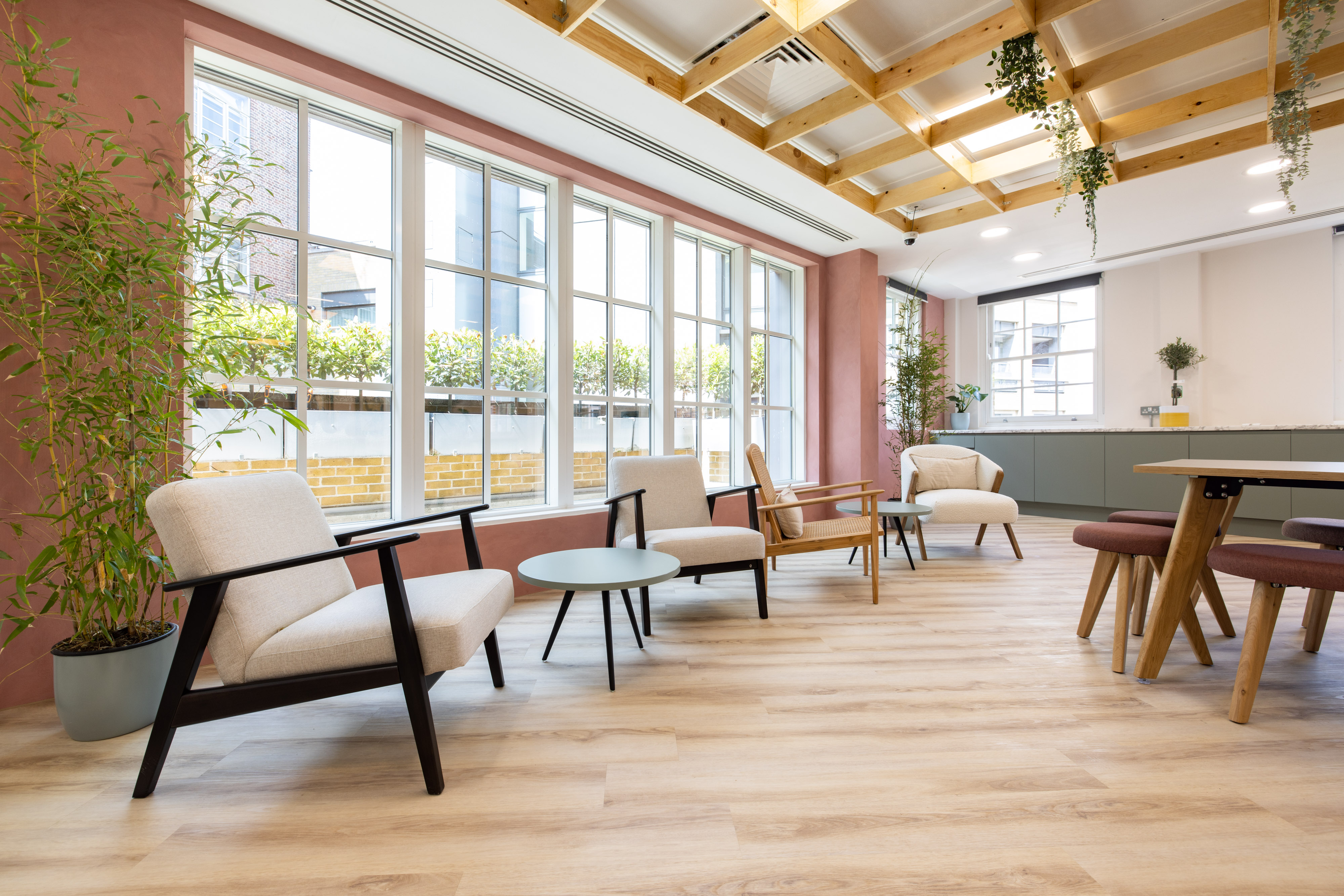 Charles Fowler in a bright, modern meeting space at SCOPE Covent Garden for collaboration.