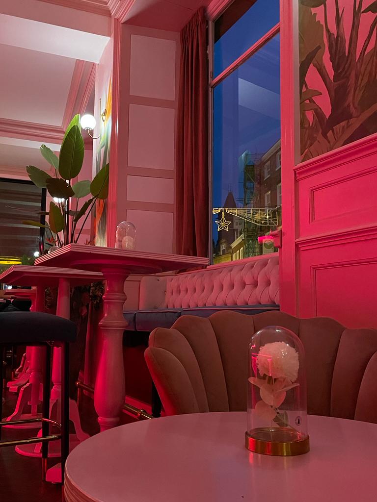 Stylish event space at PINK in Impossible York, ideal for gatherings and networking.