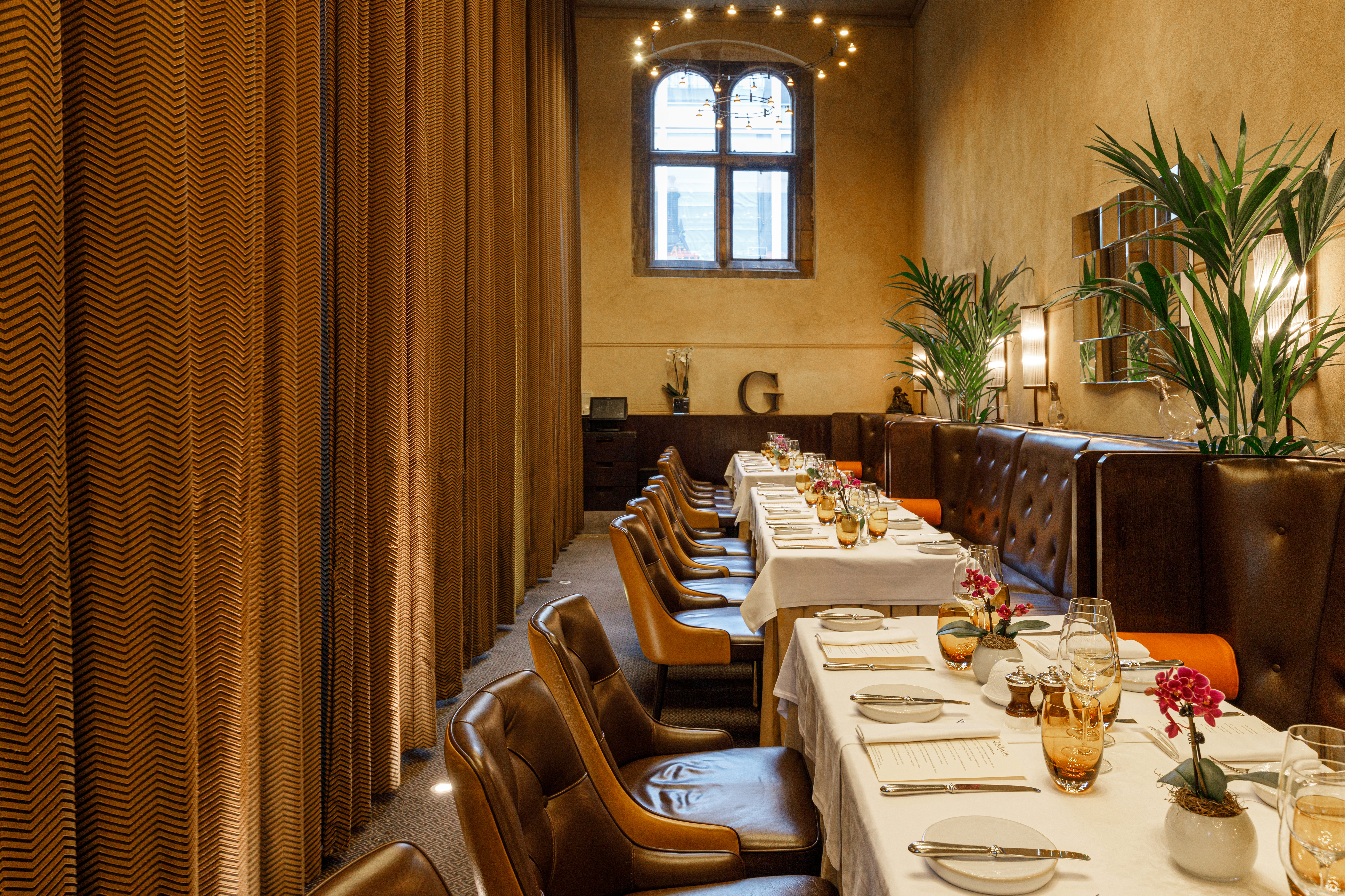 Elegant dining space at The Arch, perfect for intimate meetings and private events.