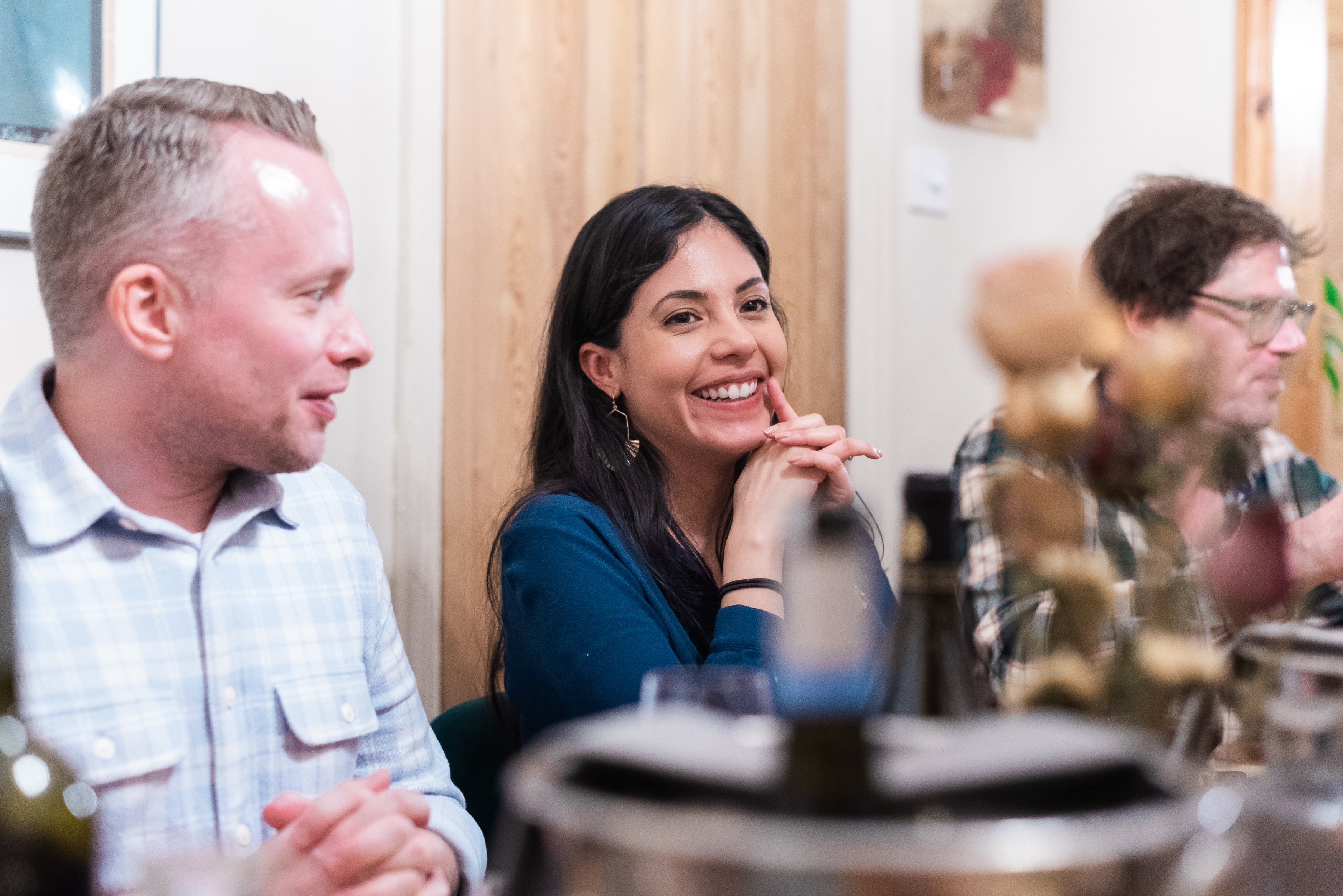 Lively gathering at Eleven98's Chef's Table, perfect for networking and team-building events.