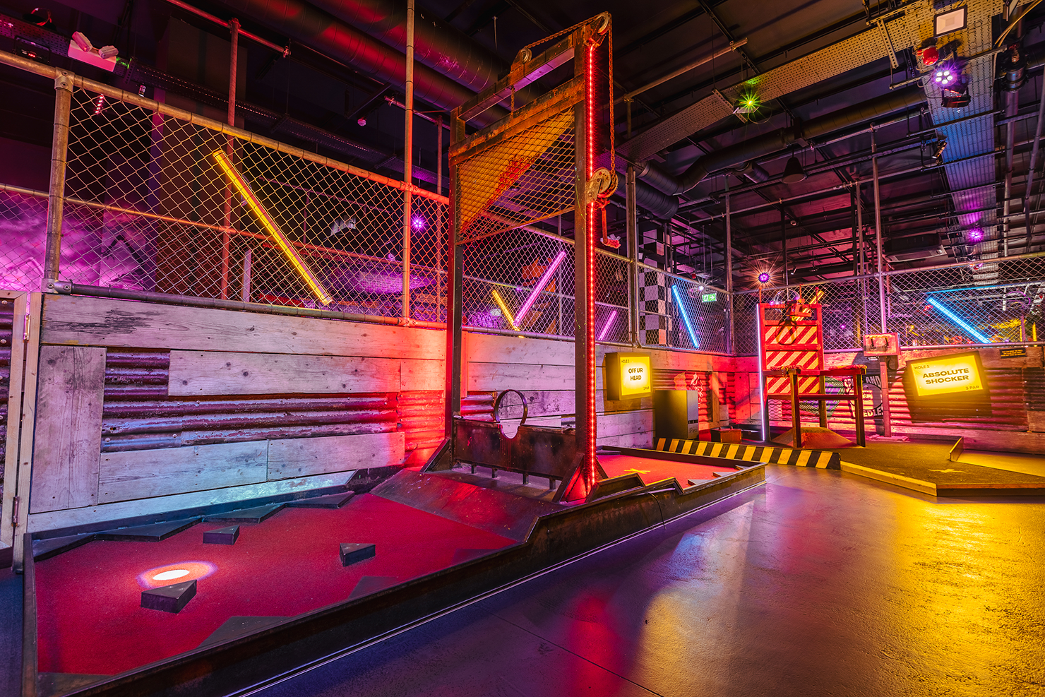 Dirk at Junkyard Golf Club, vibrant venue for team-building and corporate events.