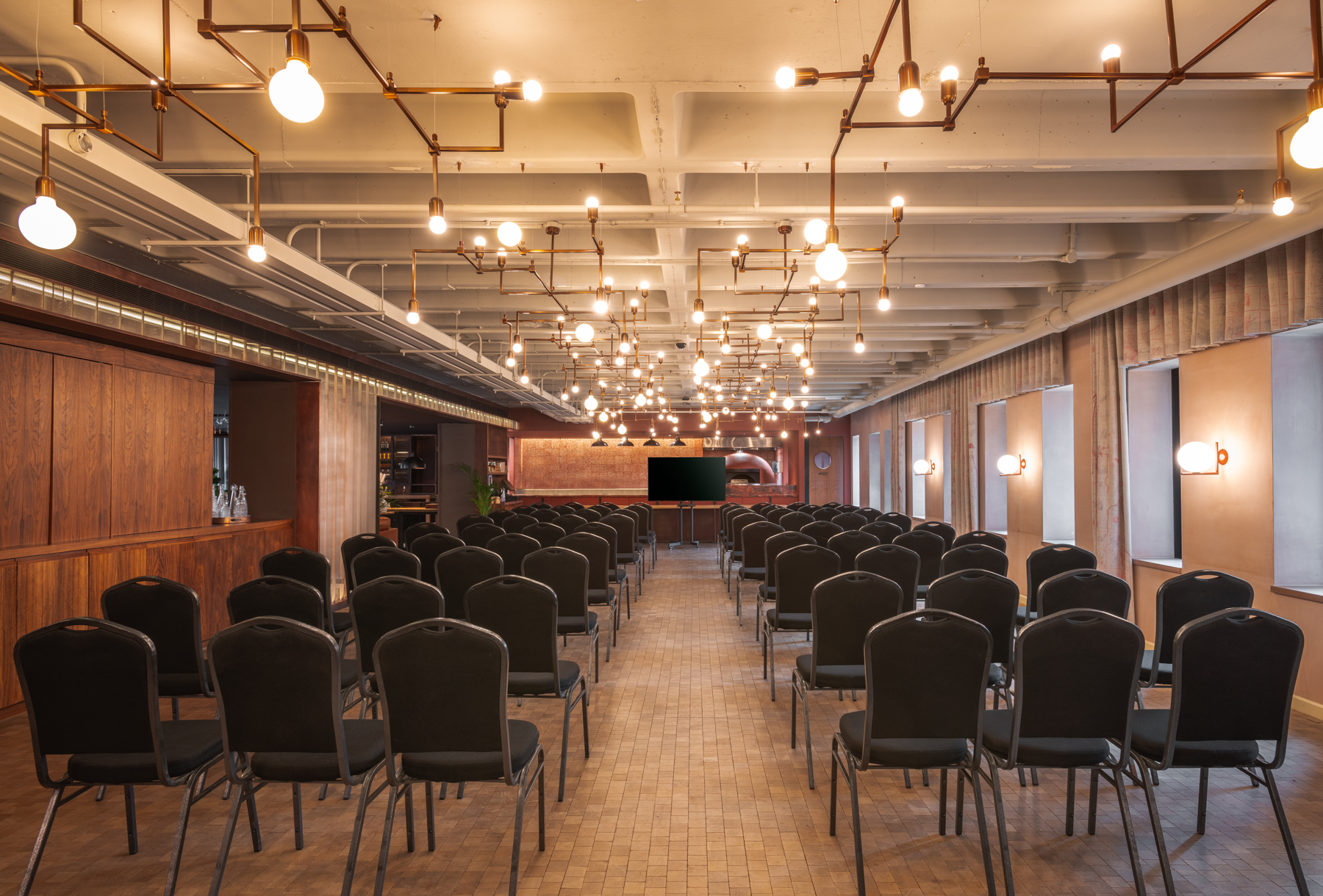 Penny Squares event space at Canopy by Hilton, ideal for conferences and workshops.