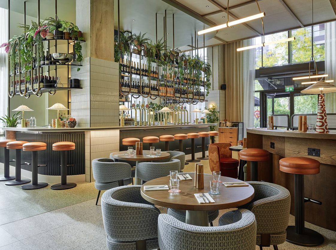 Stylish venue with elegant decor for intimate meetings and networking events.