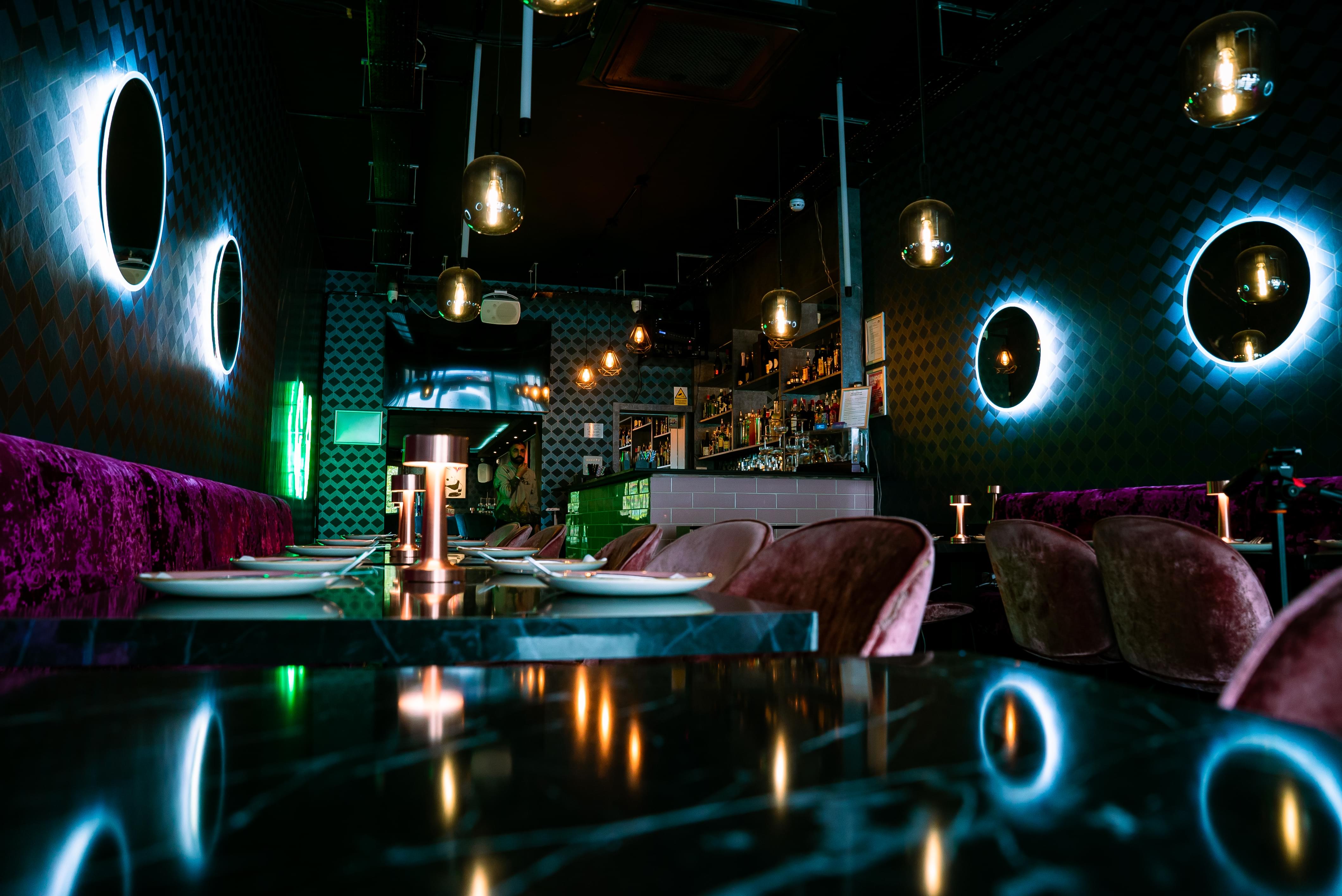 Stylish Bando Bar venue with plush seating for upscale events and gatherings.