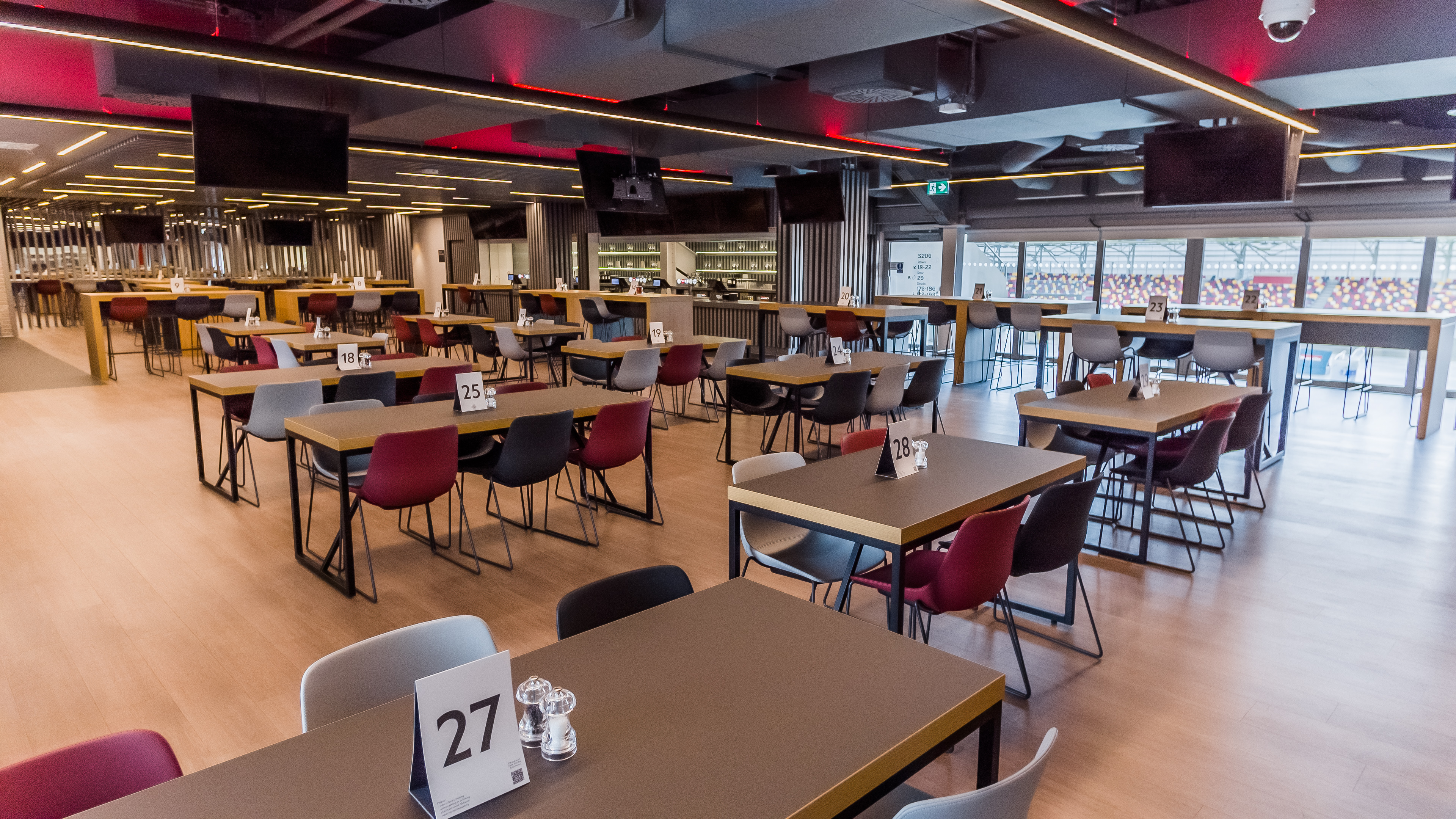 Modern event space at Brentford FC, ideal for conferences and networking events.