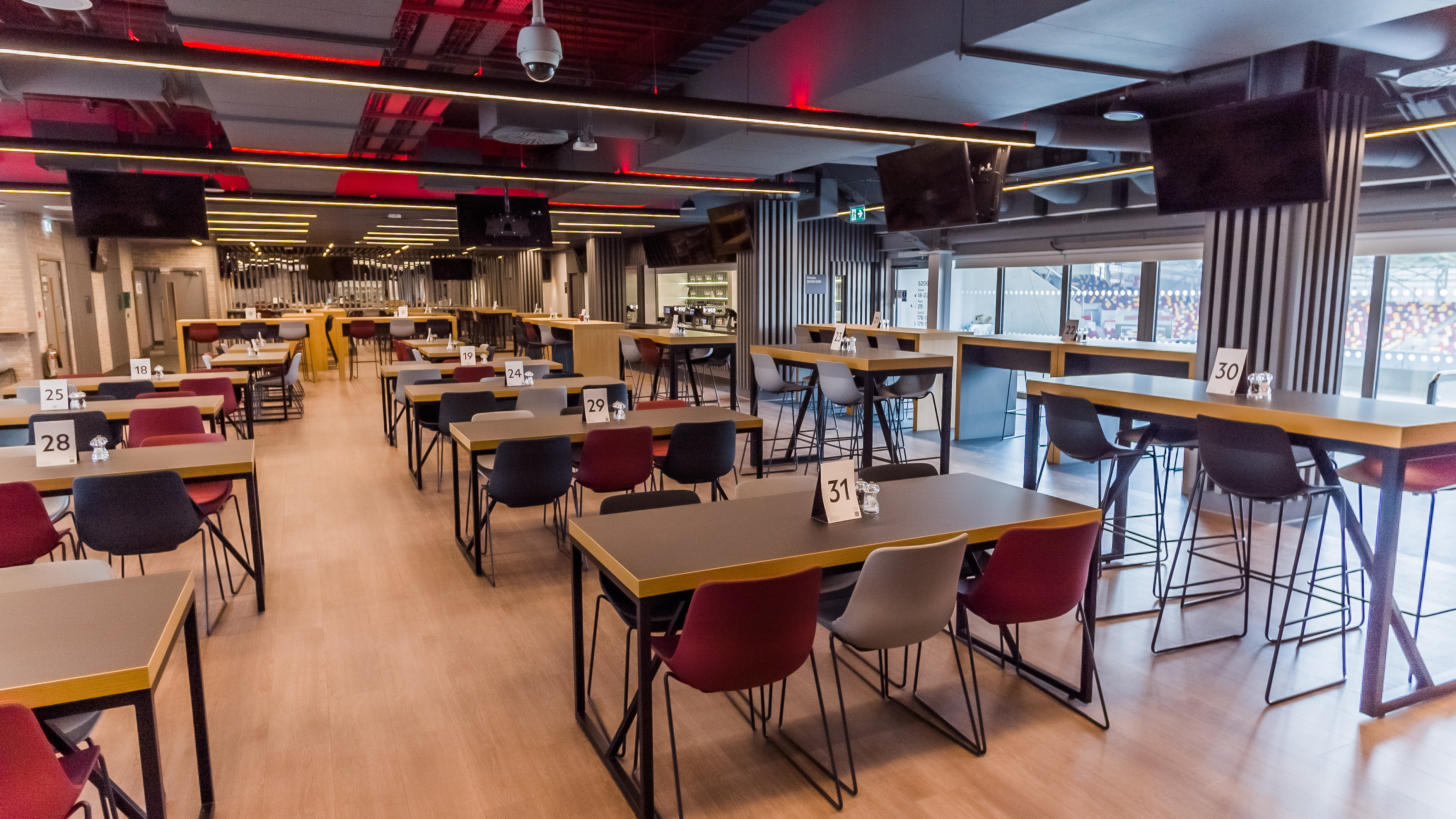 Modern event venue at Brentford FC with flexible layout for corporate meetings and workshops.