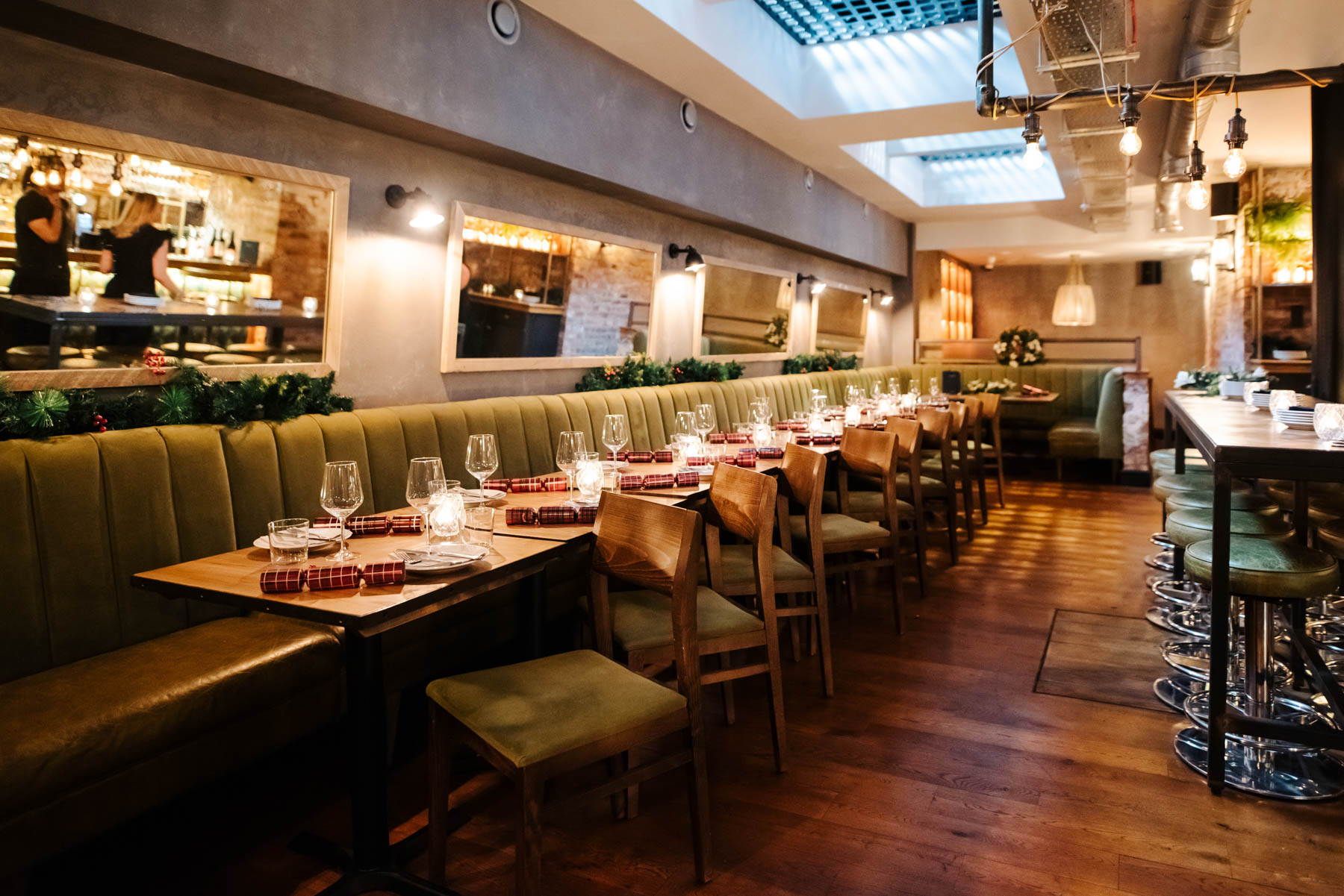 Stylish Merchant Room at Salt Yard for intimate gatherings and corporate events.