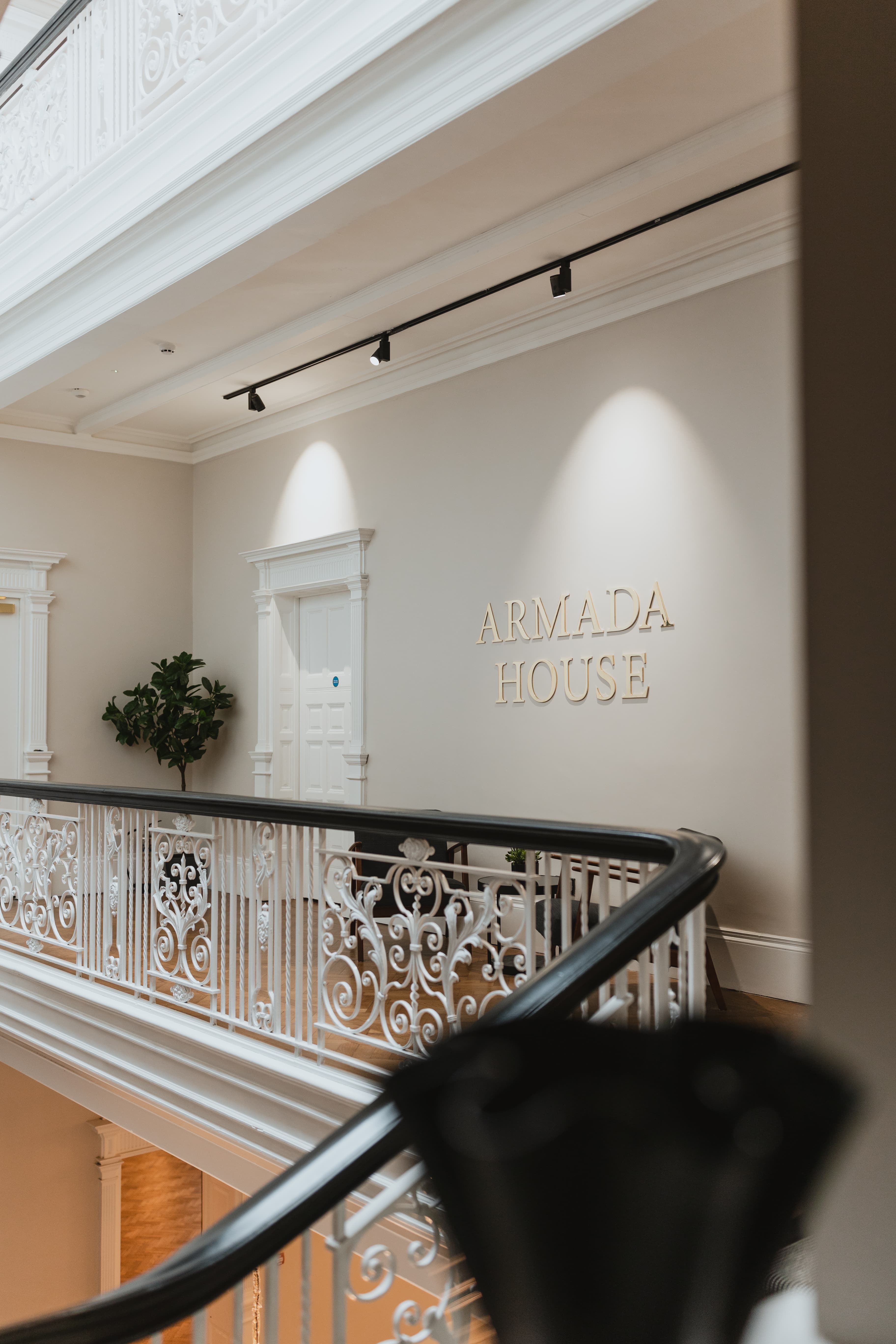 Elegant Armada House venue with sophisticated decor for meetings and events.