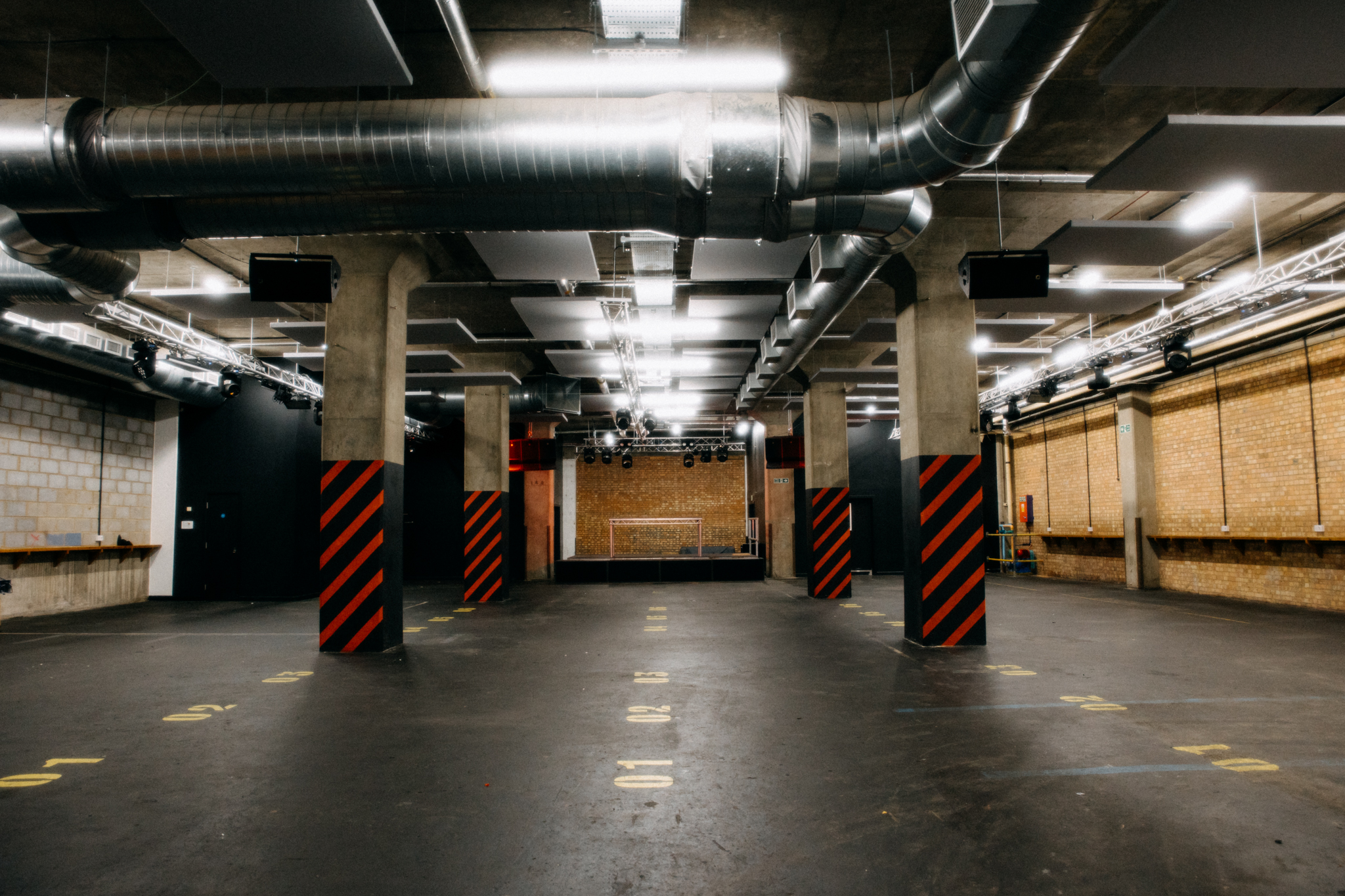 Ground Floor Warehouse Event Space with industrial design for versatile gatherings and performances.