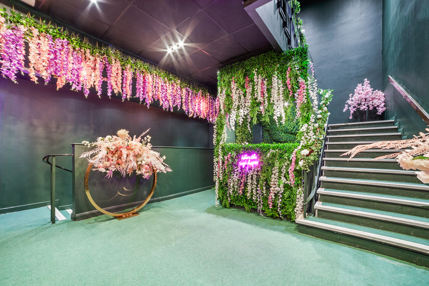 Gihon Suite entrance with lush greenery, ideal for social gatherings and celebrations.